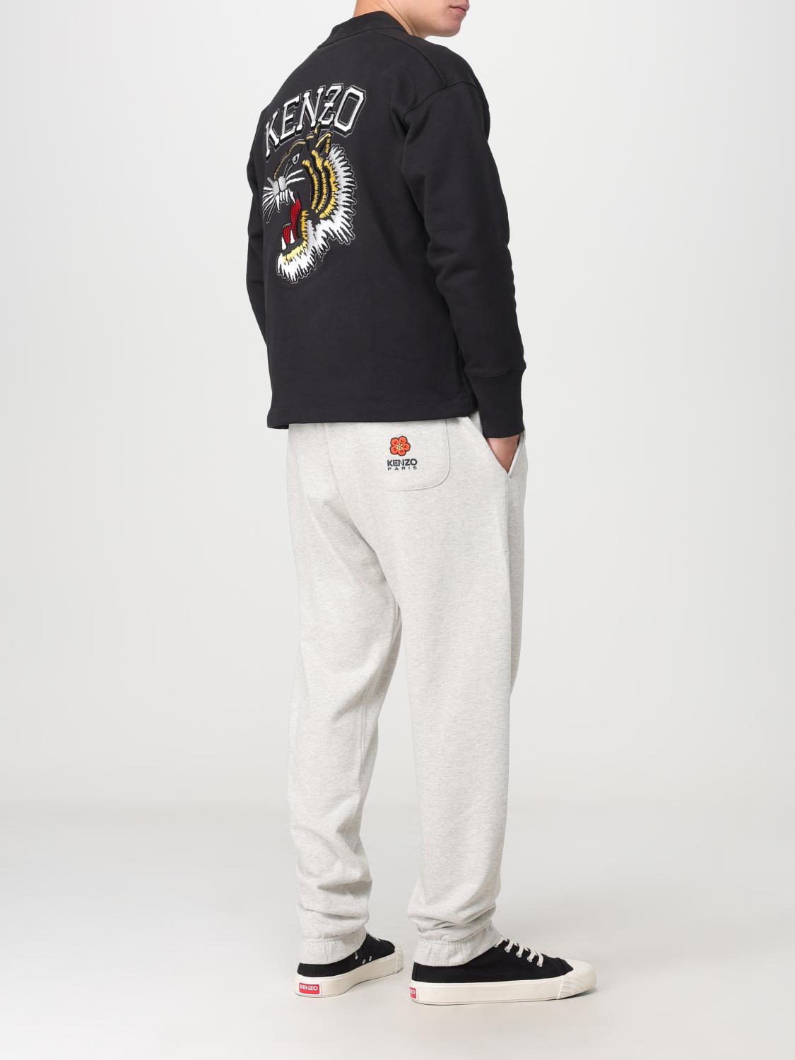 kenzou！ Kenzo cotton cardigan with Varsity Jungle Tiger embroidery - Black
