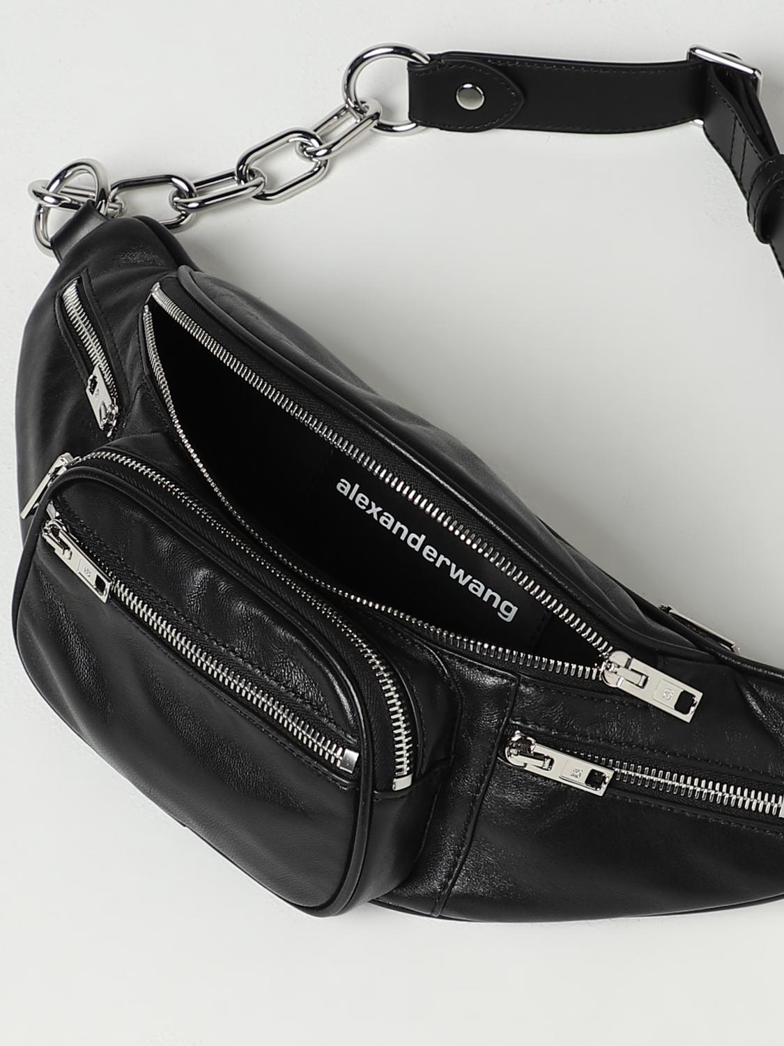 Alexander Wang Padlock leather belt bag - Black | 2030P0073C