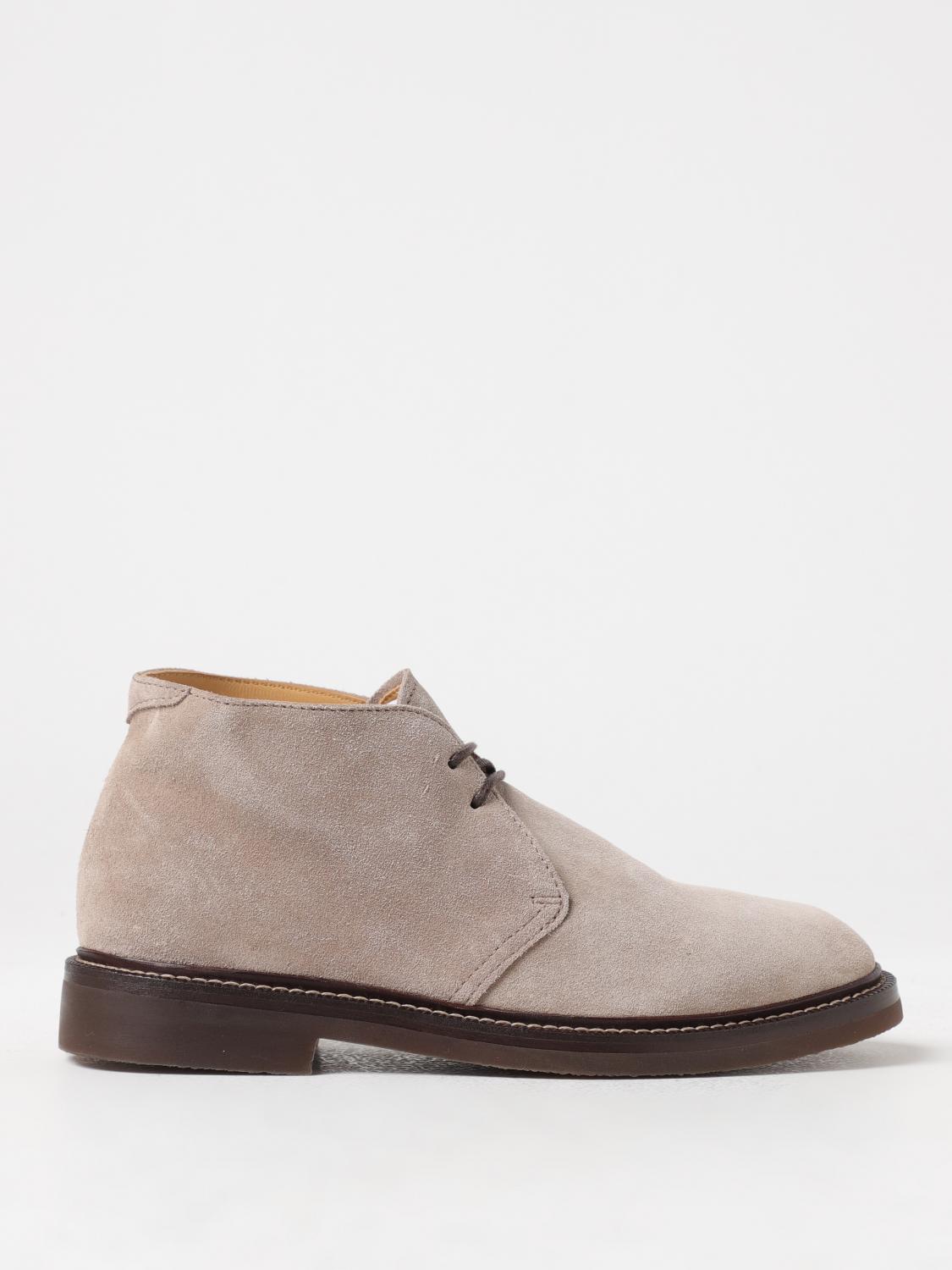 Brunello Cucinelli ankle boots in suede - Beige | MZUPEAE817