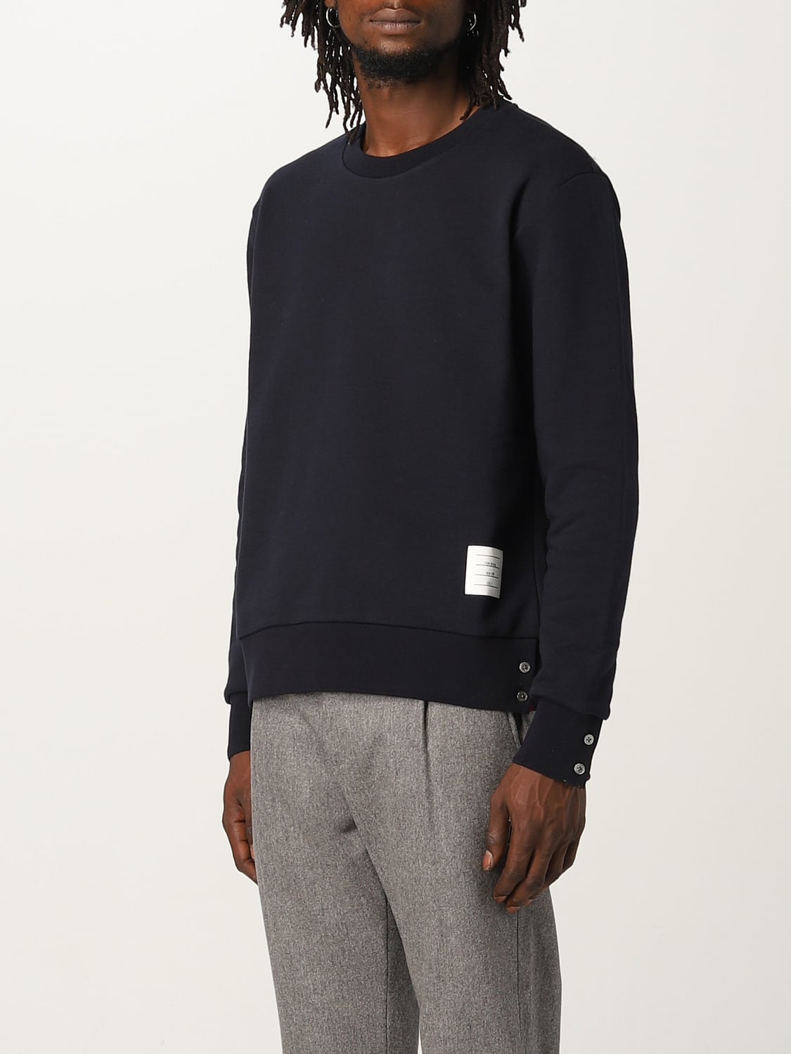 THOM BROWNE SUDADERA: Sudadera hombre Thom Browne, Azul Oscuro - Img 4
