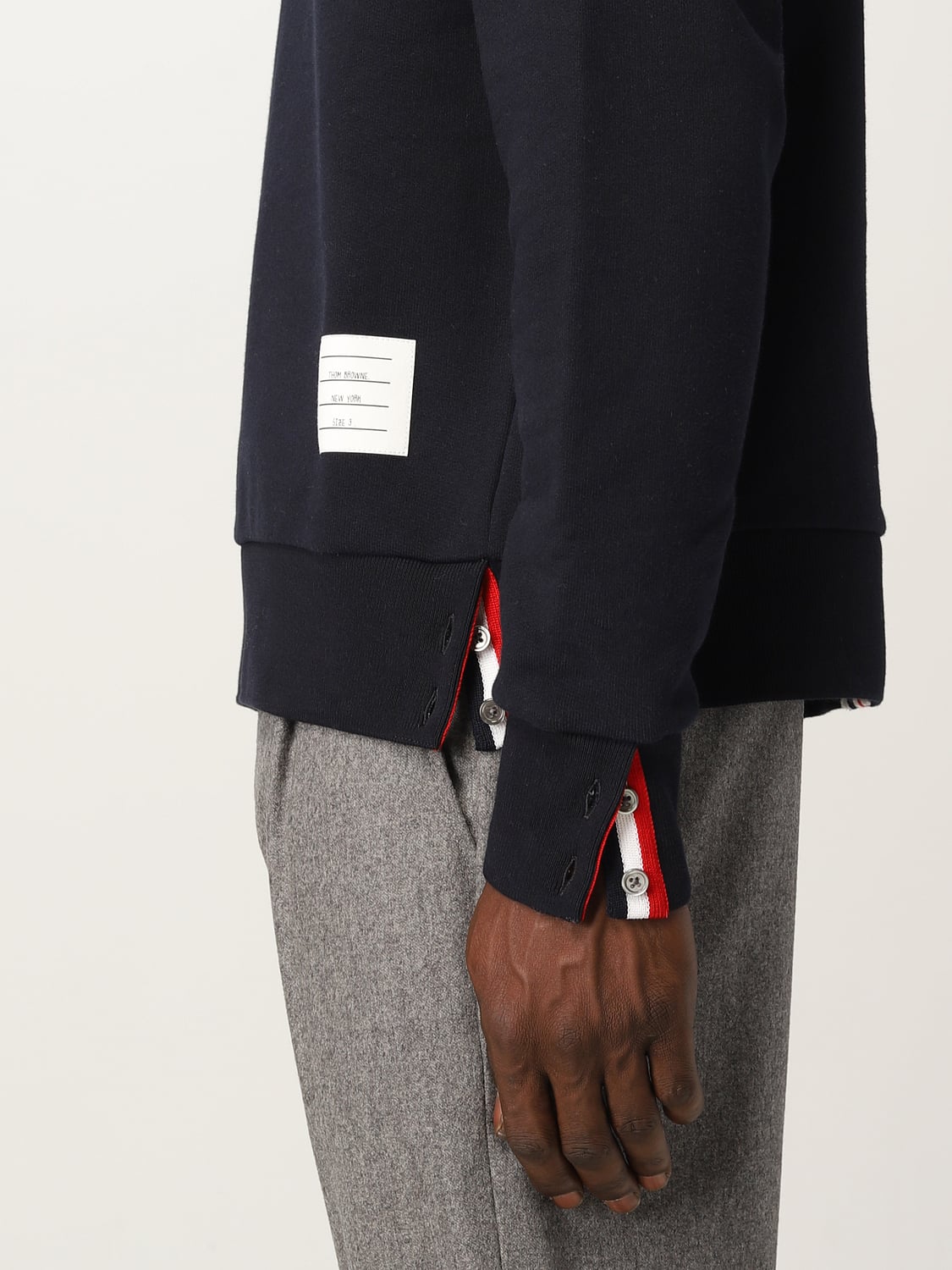 THOM BROWNE SUDADERA: Sudadera hombre Thom Browne, Azul Oscuro - Img 5