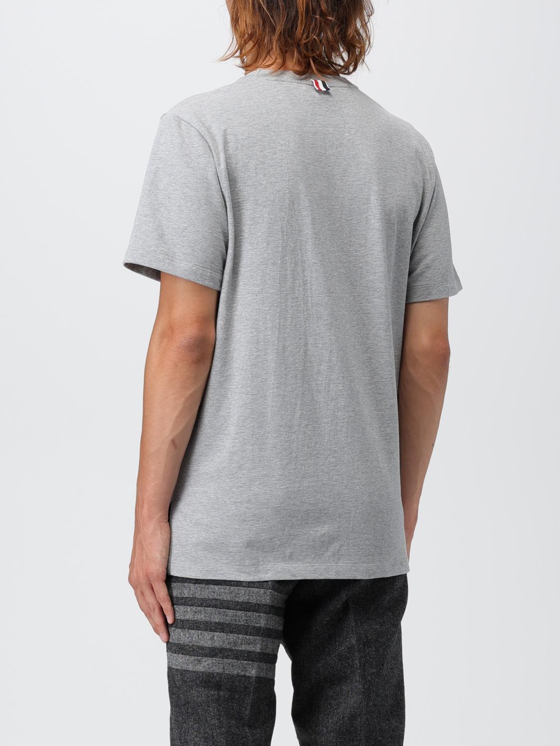 THOM BROWNE T-SHIRT: Thom Browne cotton t-shirt, Grey - Img 3