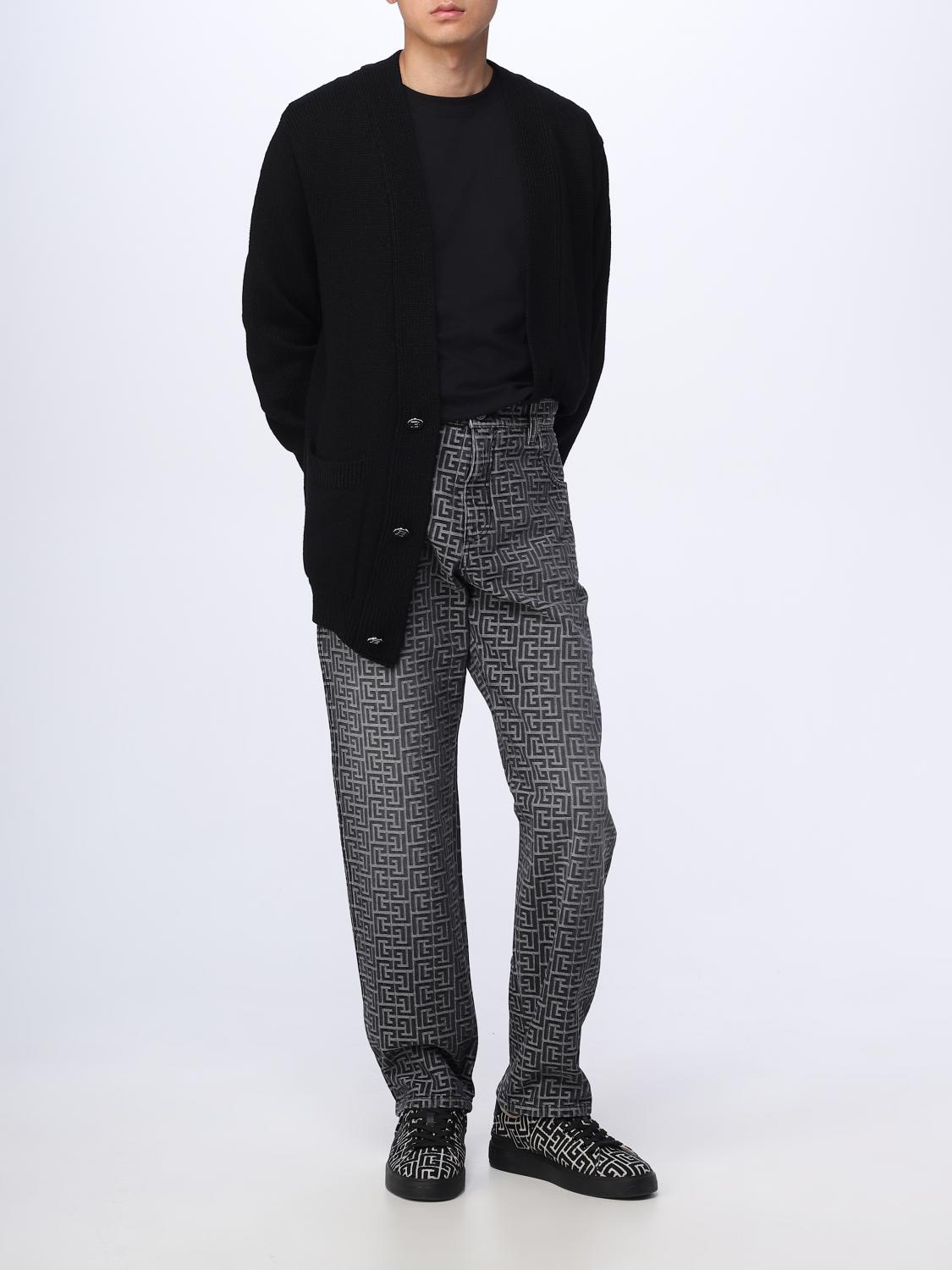 BALMAIN JEANS: Jeans hombre Balmain, Negro - Img 2