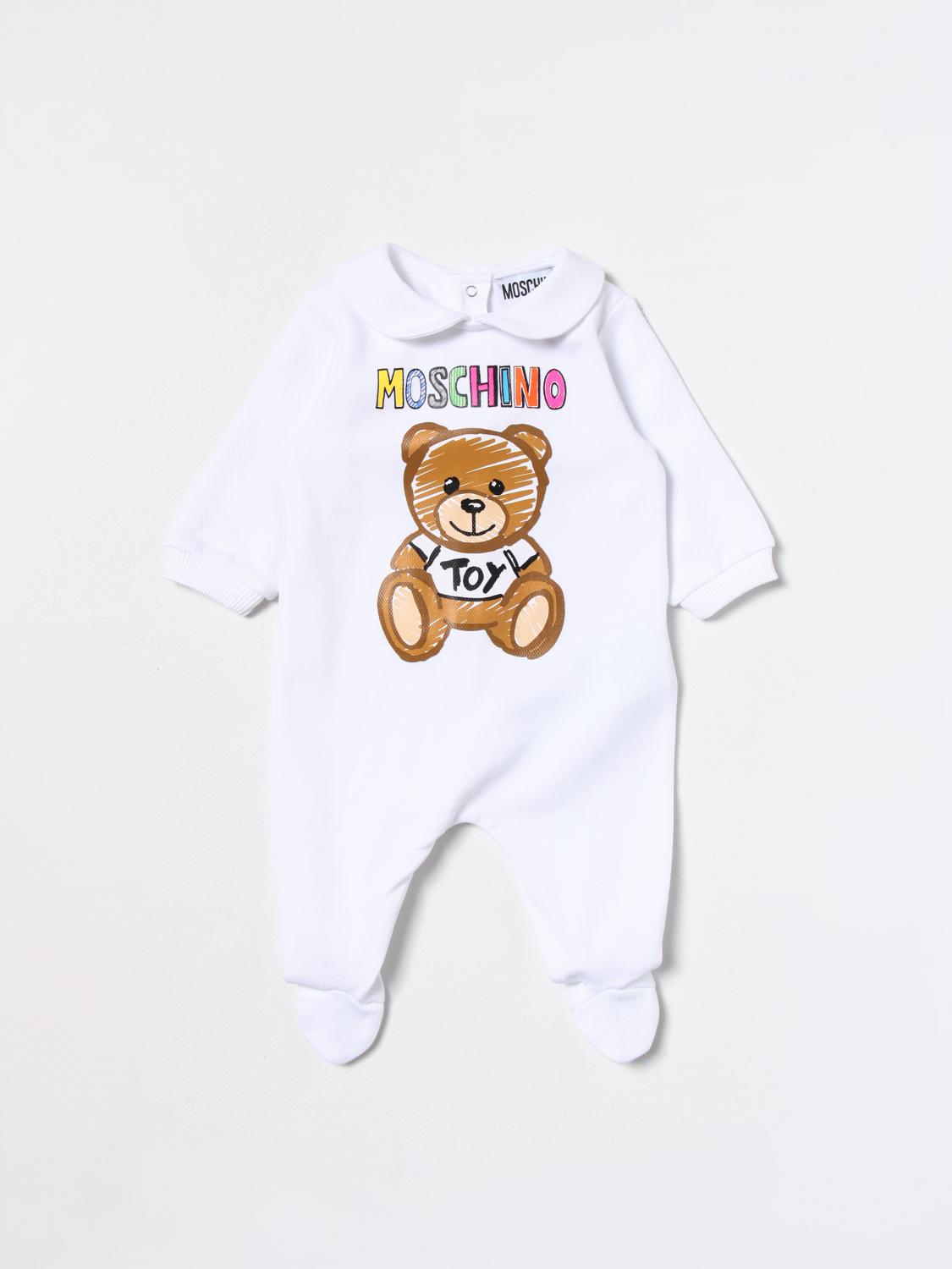 MOSCHINO 운동복: 바디수트 남아 Moschino Baby, 화이트 - Img 1