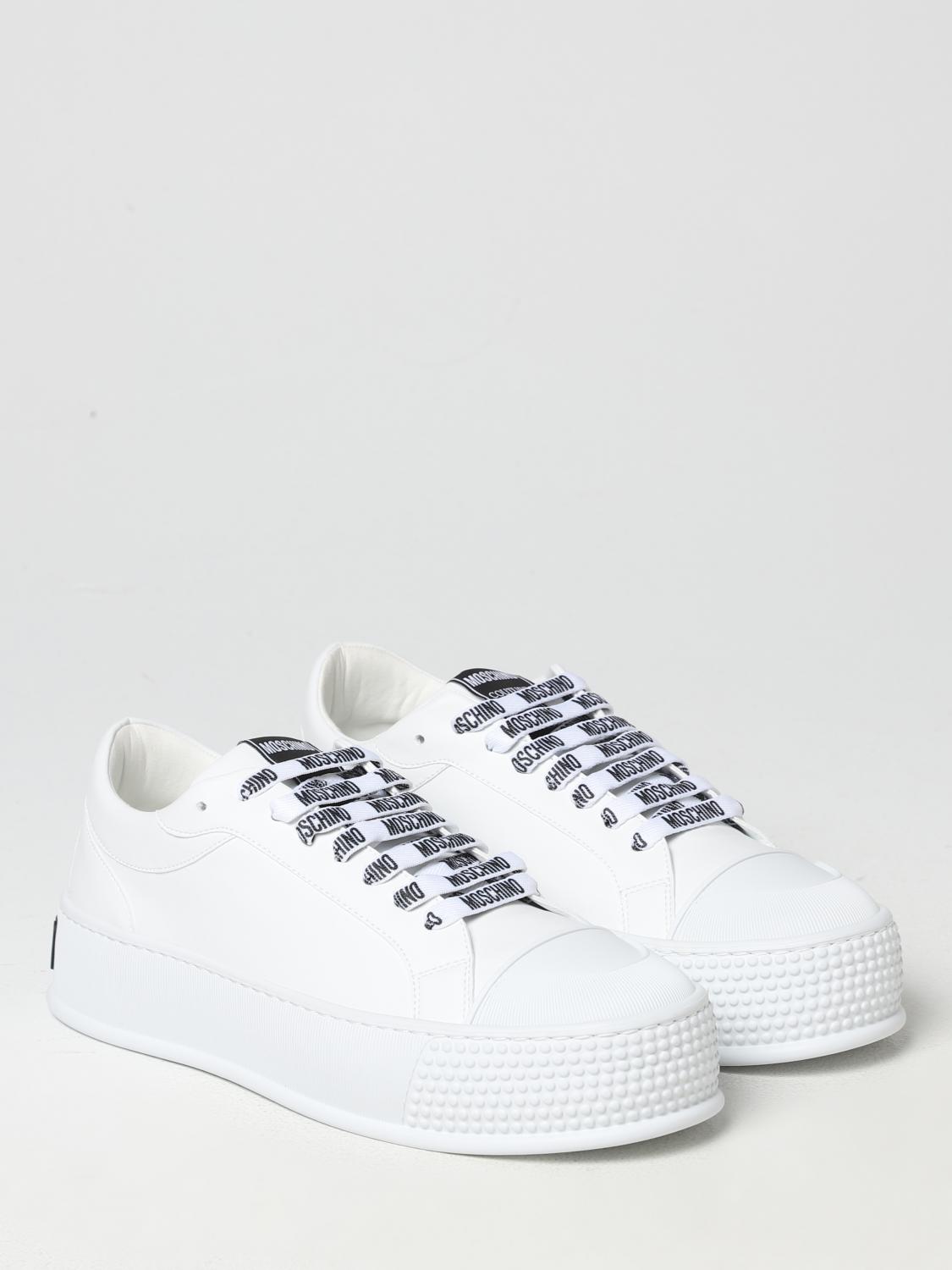 MOSCHINO COUTURE SNEAKERS: Moschino Couture sneakers in vegan leather, White - Img 2