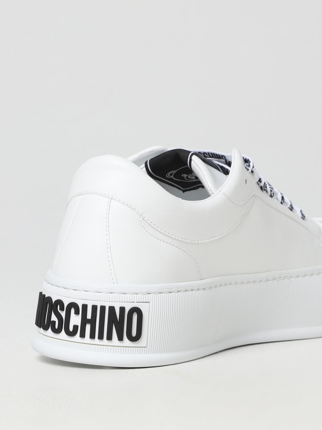 MOSCHINO COUTURE SNEAKERS: Moschino Couture sneakers in vegan leather, White - Img 3