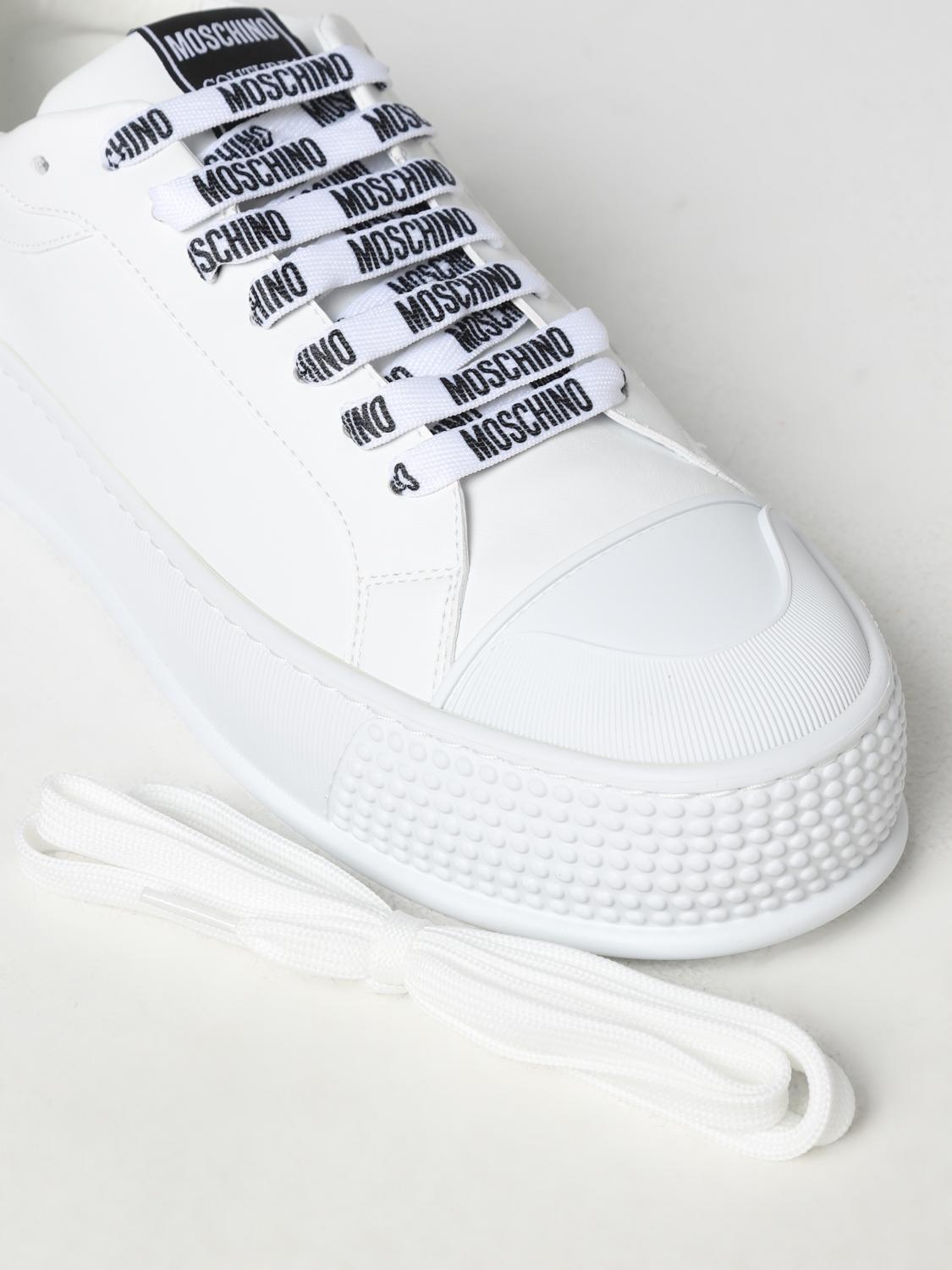 MOSCHINO COUTURE SNEAKERS: Moschino Couture sneakers in vegan leather, White - Img 4