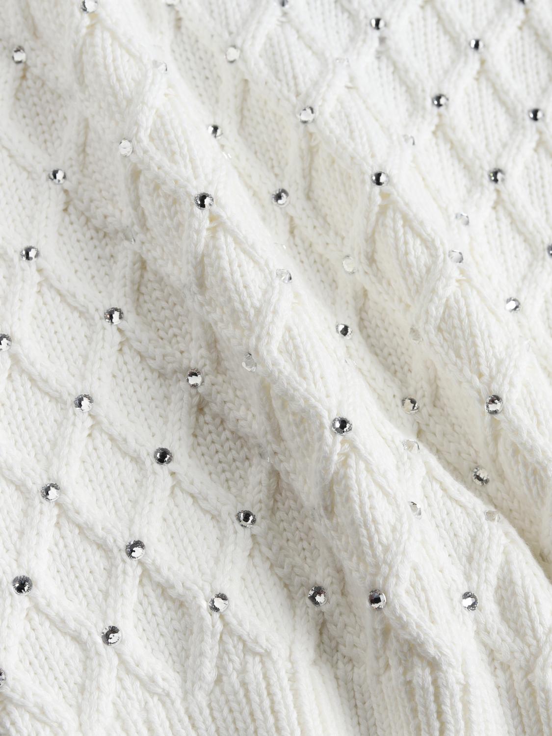 LIU JO WAISTCOAT: Jumper woman Liu Jo, White - Img 4