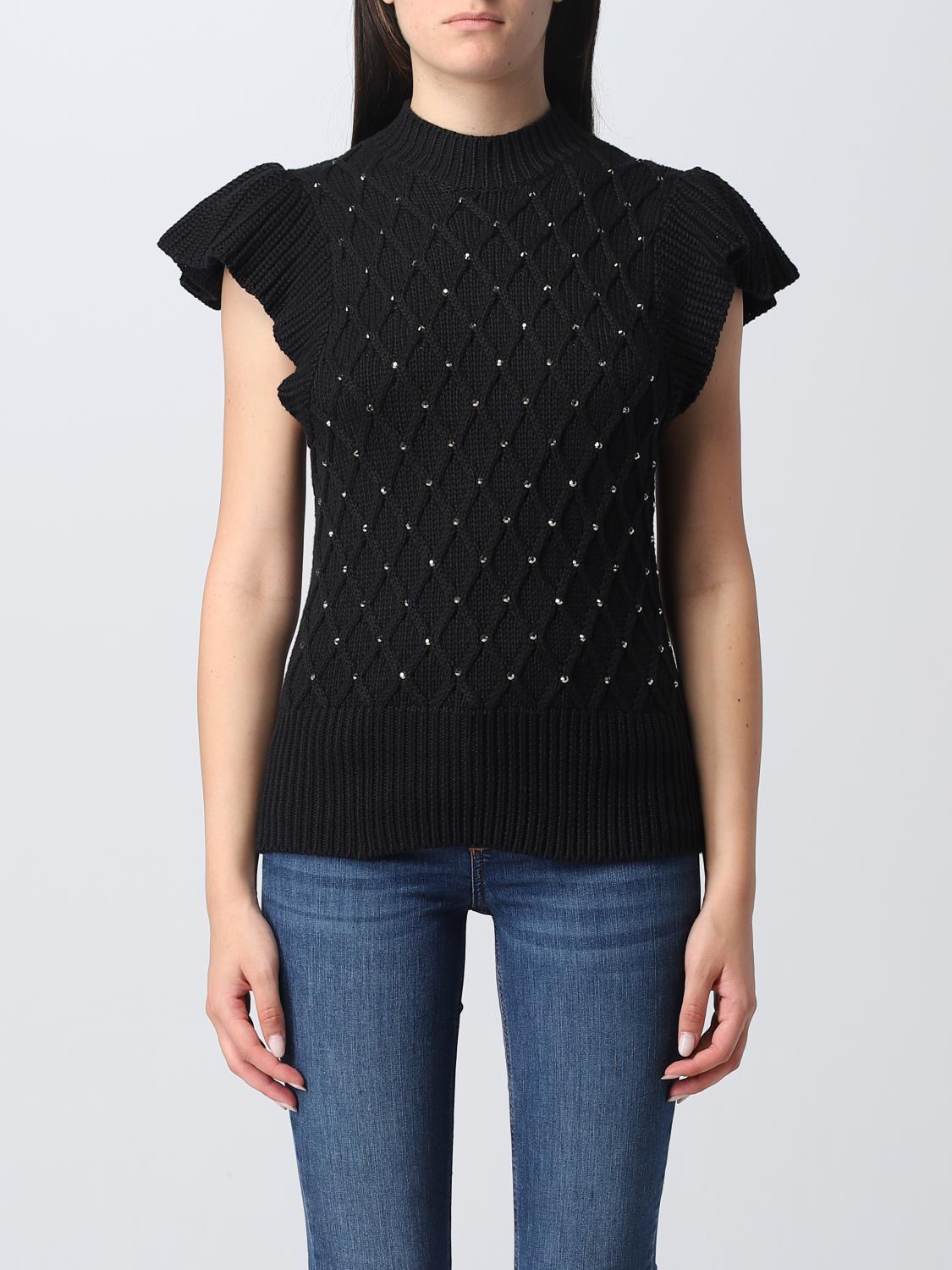 LIU JO GILET: Pull femme Liu Jo, Noir - Img 1