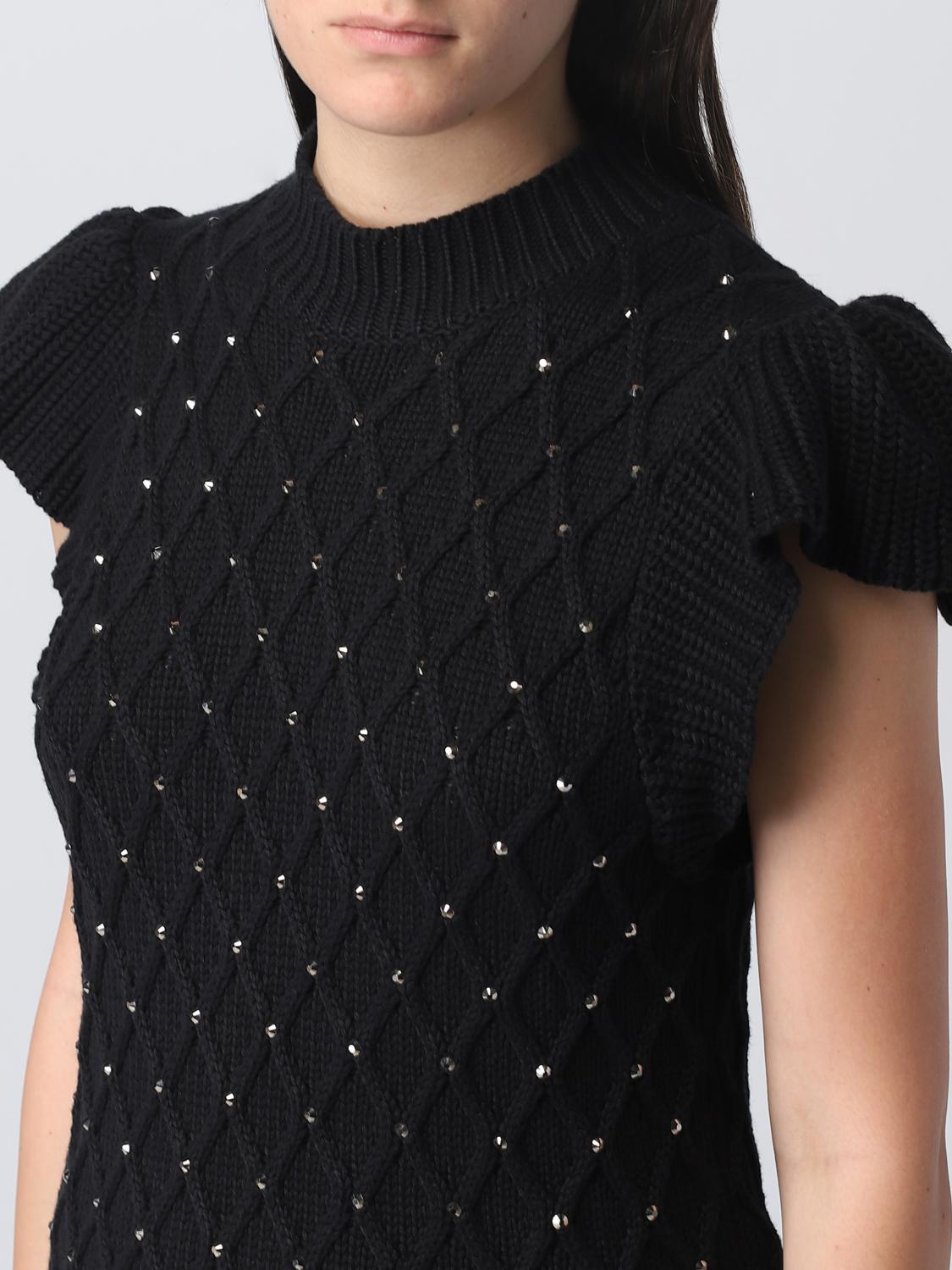 LIU JO GILET: Pull femme Liu Jo, Noir - Img 3