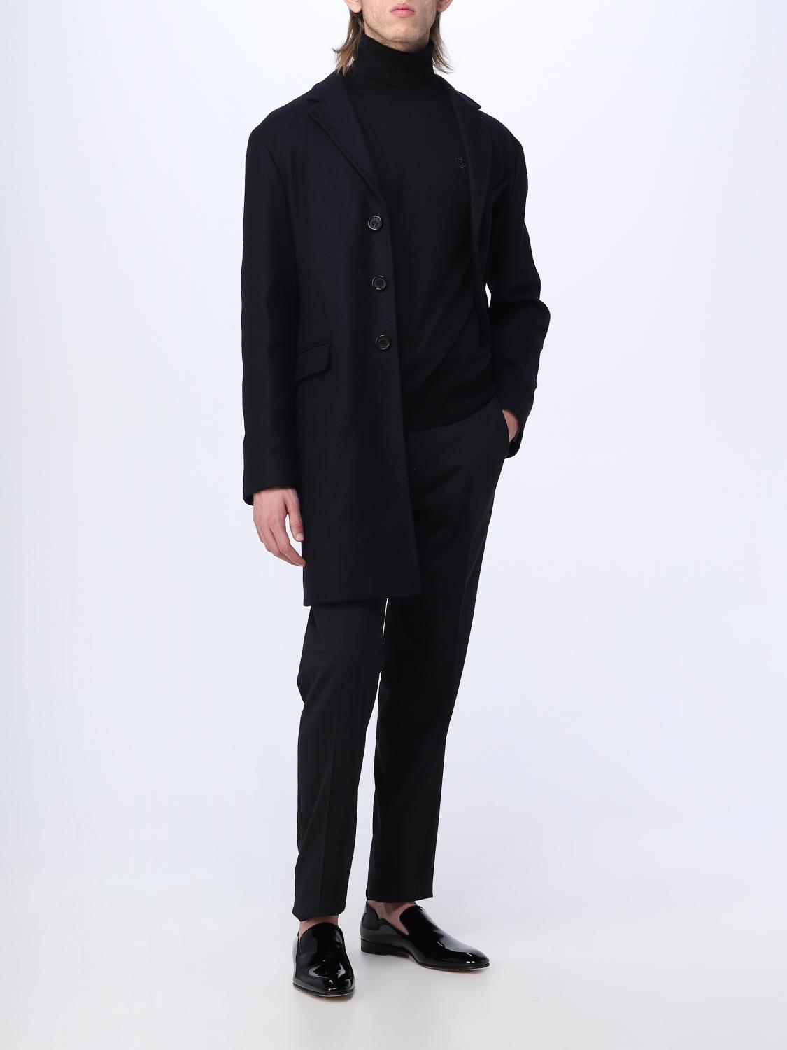 DSQUARED2：コート メンズ - ブルー | GIGLIO.COMオンラインの