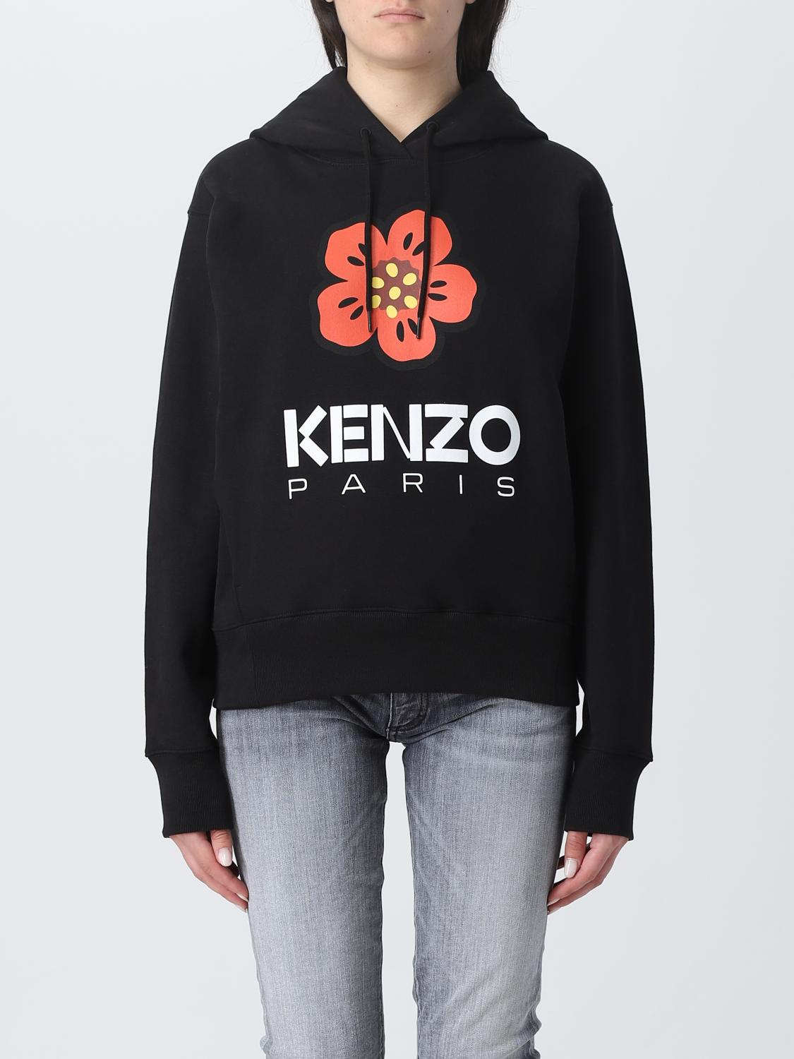 kenzou！ Kenzo Boke Flower sweatshirt in cotton - Black | FD62SW0634ME