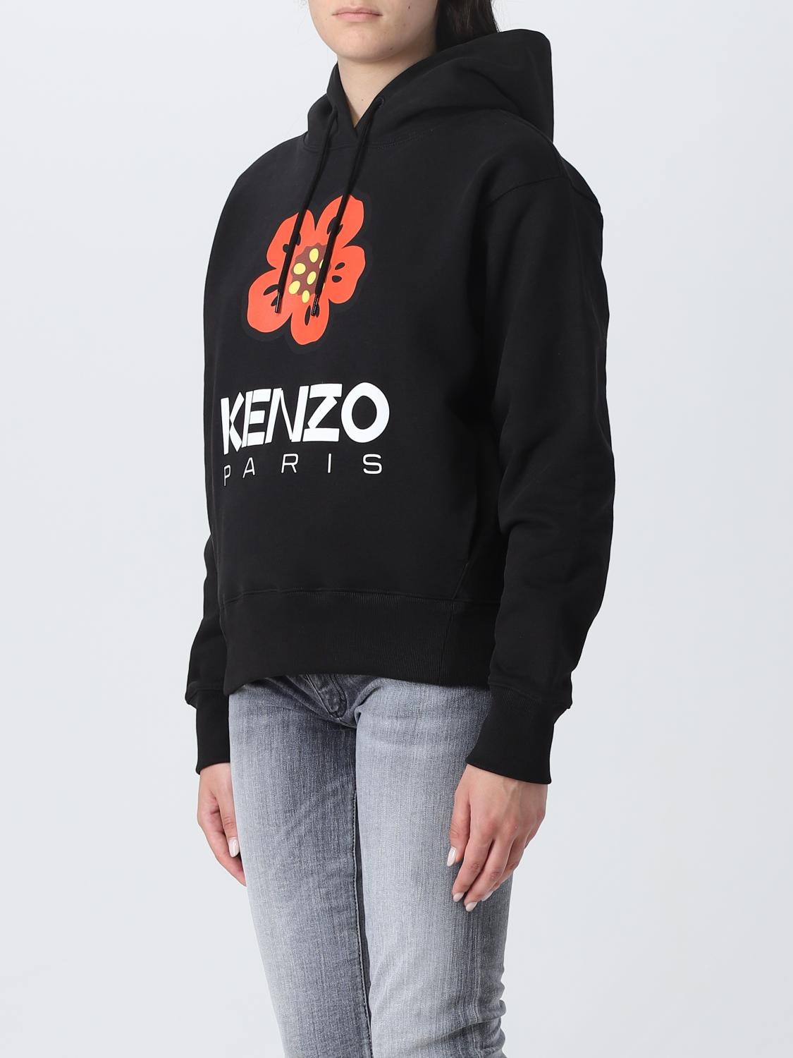 Kenzo Boke Flower sweatshirt in cotton - Black | FD62SW0634ME