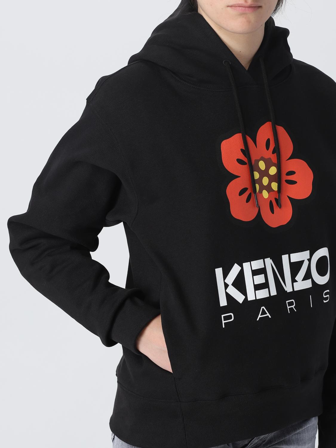 Kenzo Boke Flower sweatshirt in cotton - Black | FD62SW0634ME
