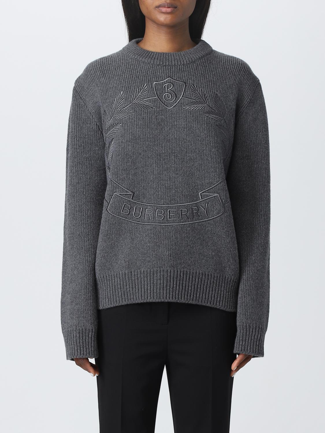 BURBERRY PULLOVER: Pullover damen Burberry, Grau - Img 1