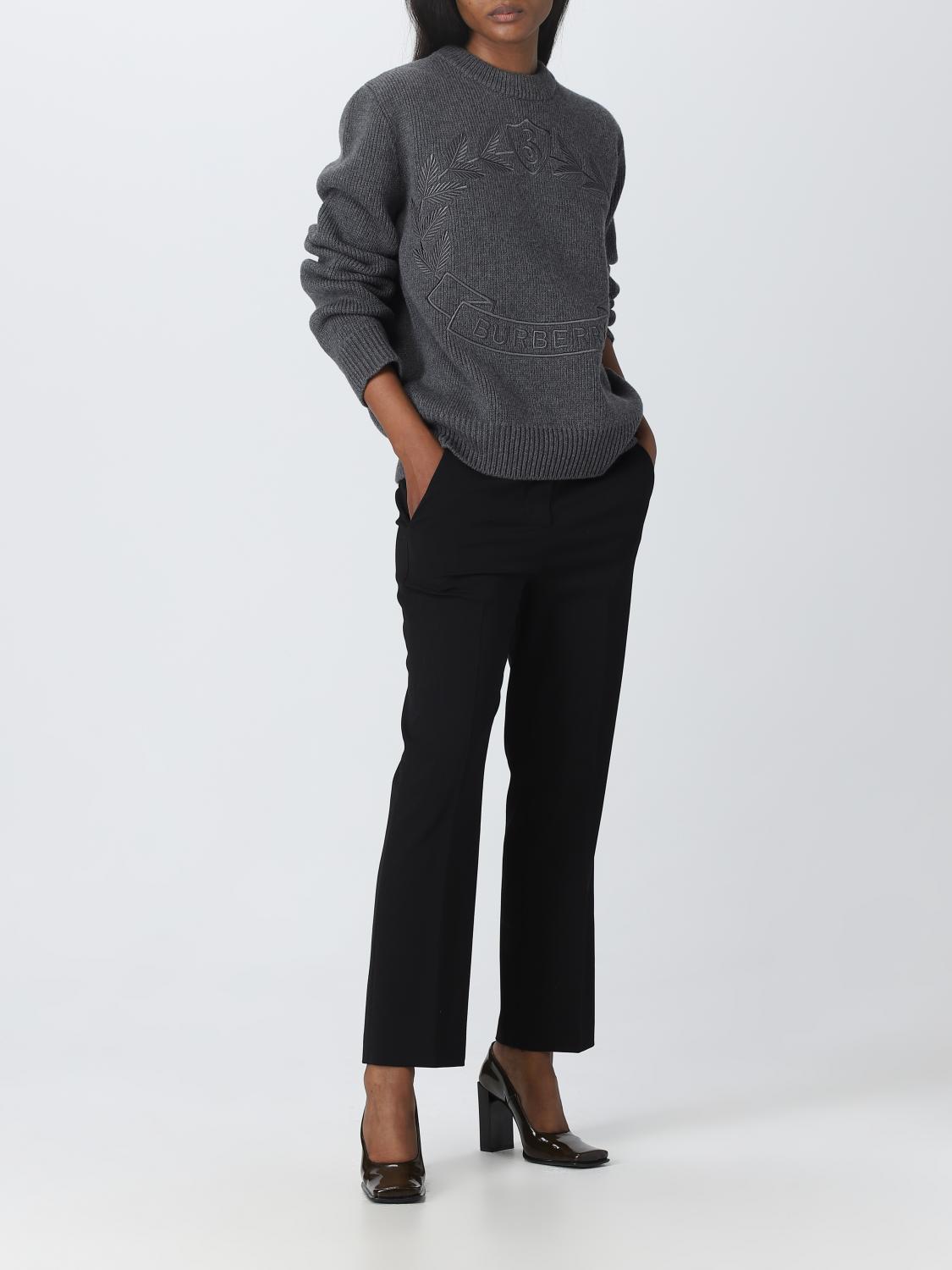 BURBERRY PULLOVER: Pullover damen Burberry, Grau - Img 2