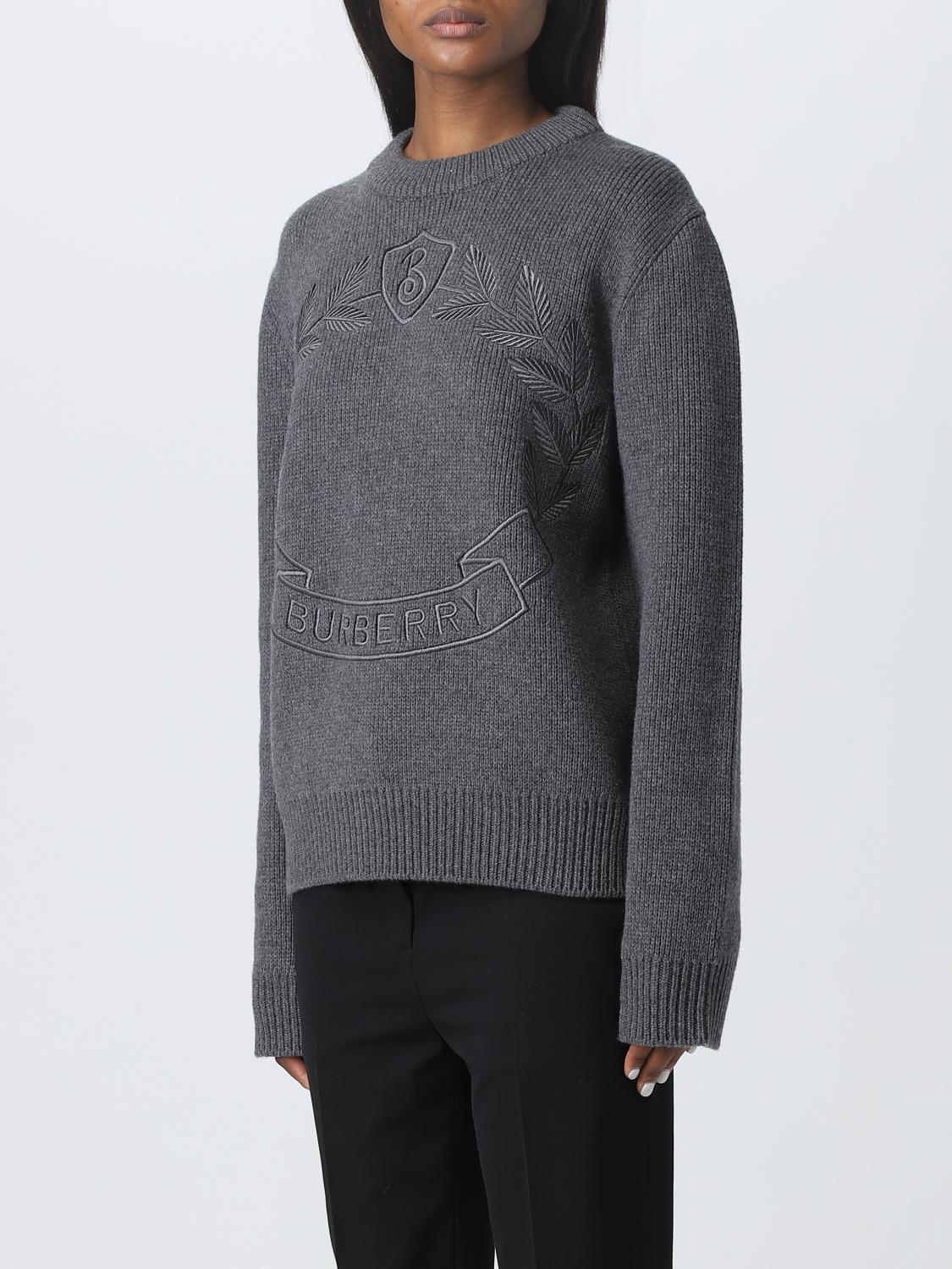 BURBERRY PULLOVER: Pullover damen Burberry, Grau - Img 4