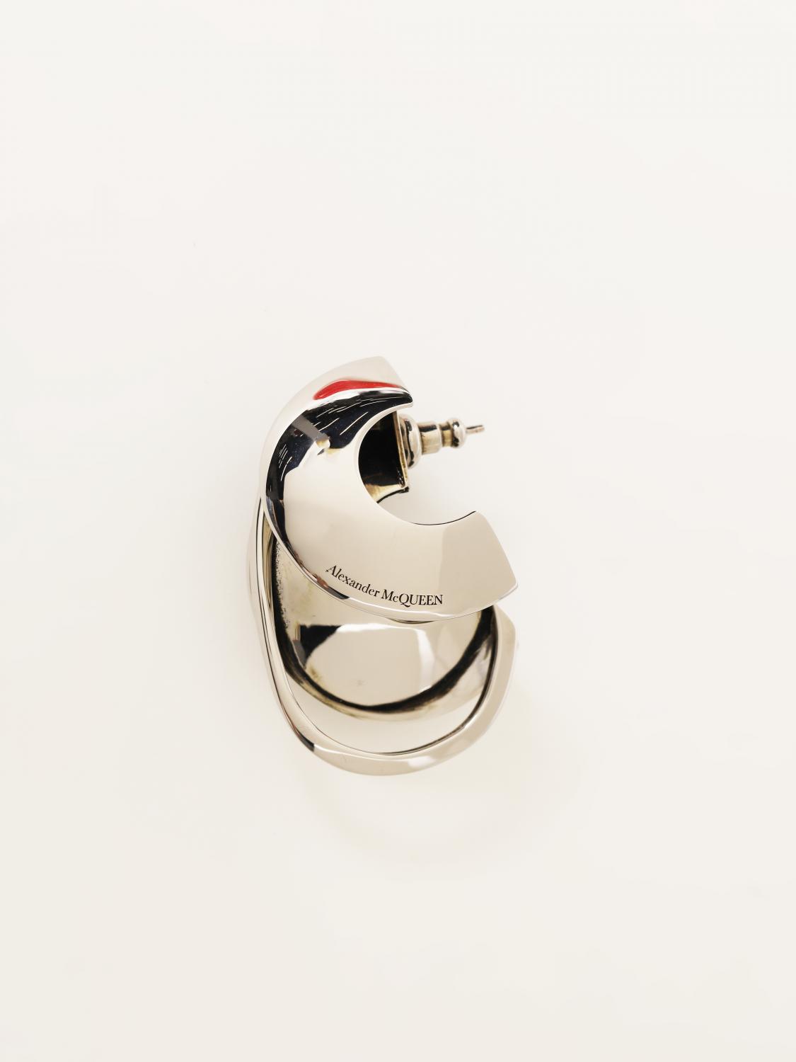 MCQUEEN GIOIELLO: Orecchino McQueen in ottone, Argento - Img 1