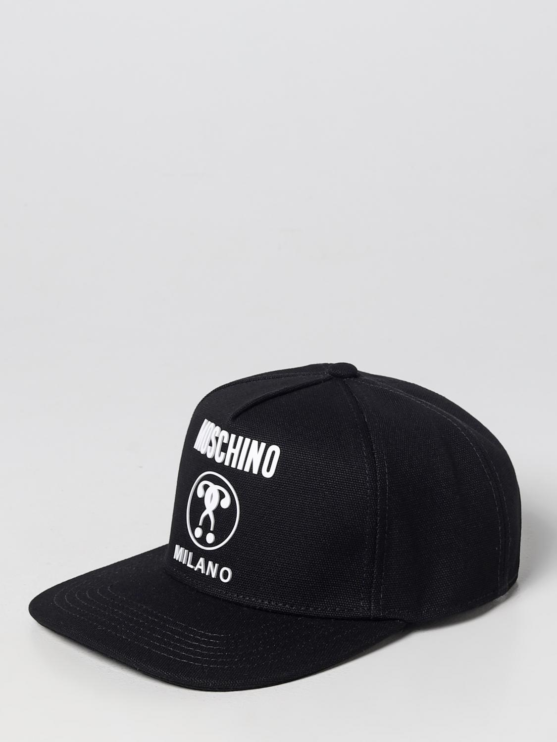 MOSCHINO COUTURE: Hat men Black Moschino Couture hat 92068266