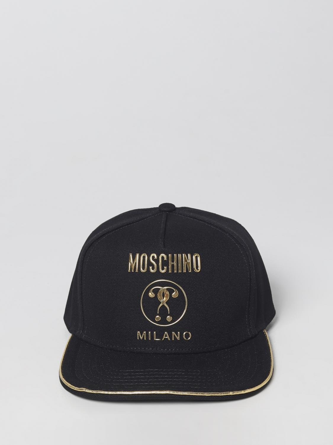 MOSCHINO COUTURE: hat in cotton - Black | Moschino Couture
