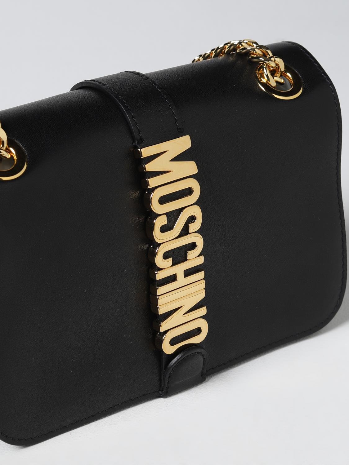 MOSCHINO COUTURE BORSA A SPALLA: Borsa Moschino Couture in pelle, Nero - Img 3
