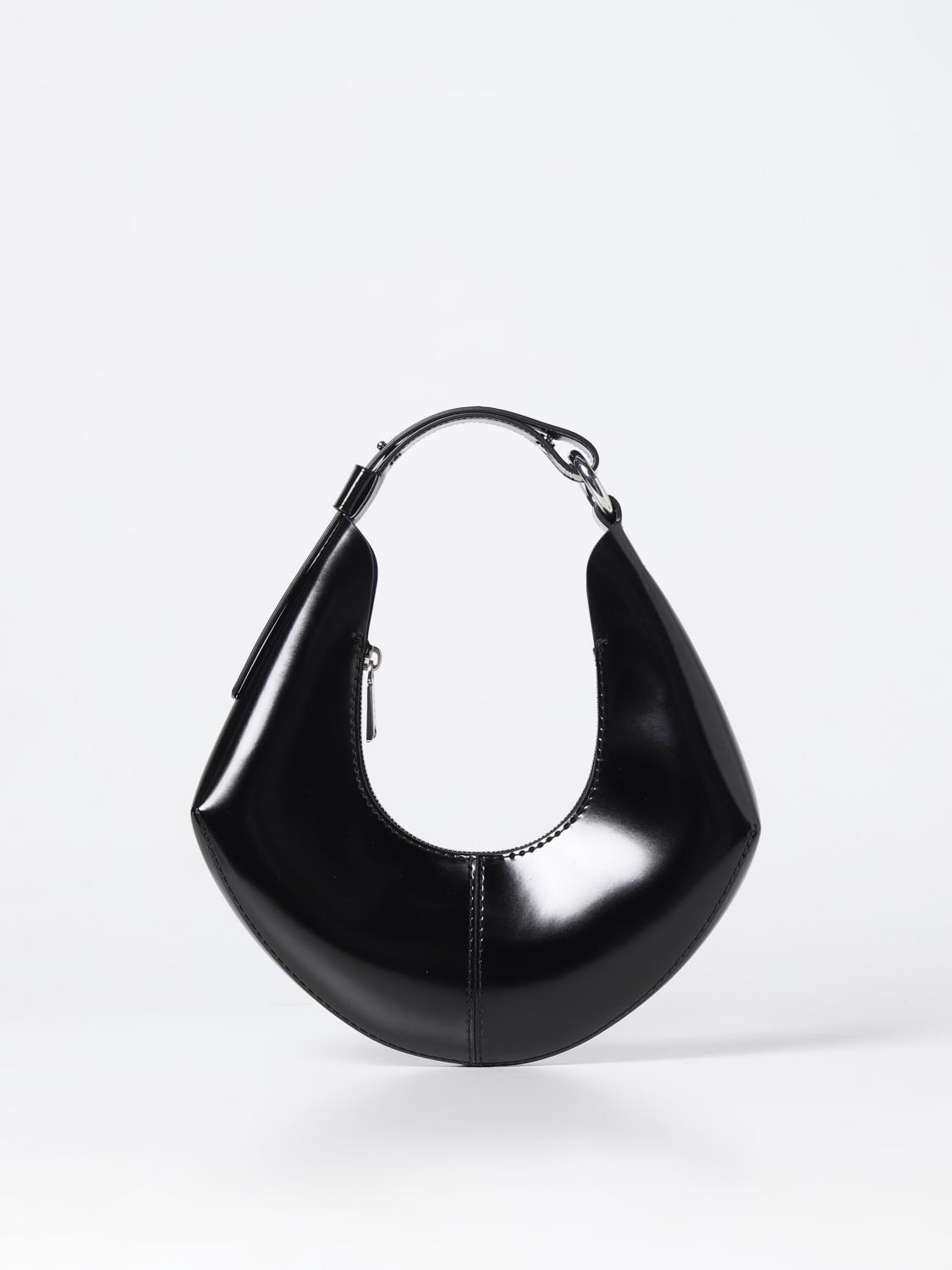 PROENZA SCHOULER BORSA A SPALLA: Borsa Chrystie Proenza Shouler in pelle spazzolata, Nero - Img 1