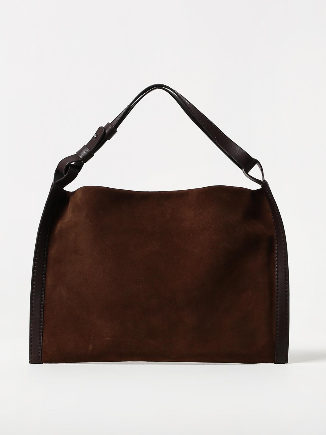 PROENZA SCHOULER BORSA A SPALLA: Borsa Minetta Proenza Schouler in nappa, Marrone - Img 1