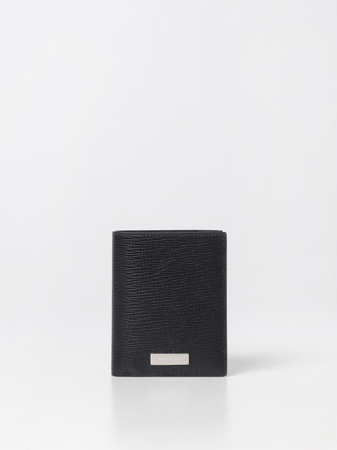 FERRAGAMO：財布 メンズ - ブラック | GIGLIO.COMオンラインの