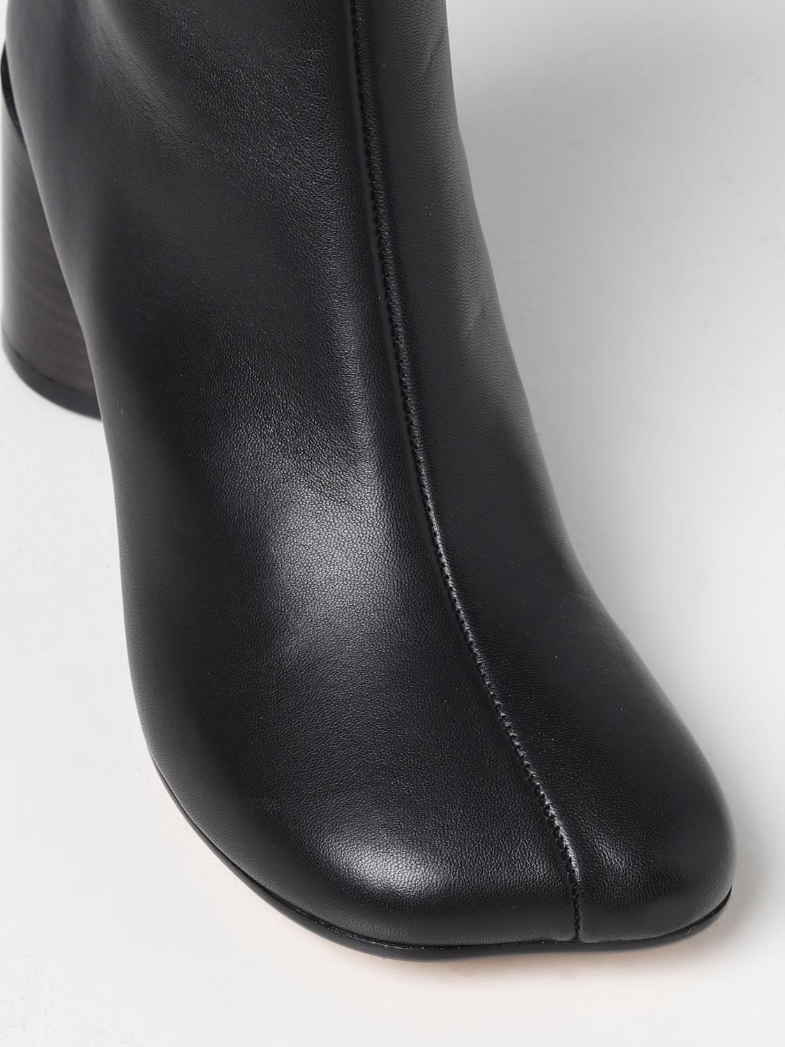 MM6 MAISON MARGIELA: Flat ankle boots woman - Black | Mm6