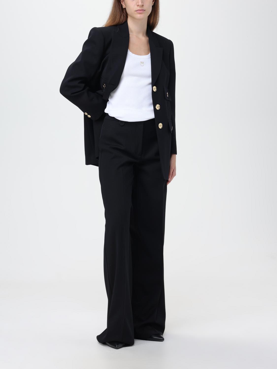 PINKO T-SHIRTS: Top Pinko in cotone a costine, Bianco - Img 2