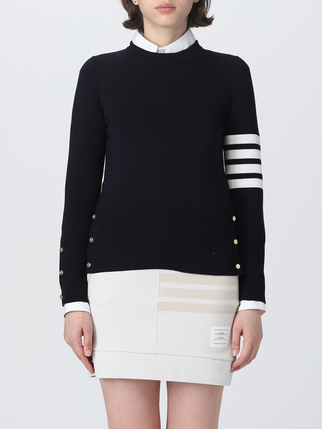 THOM BROWNE MAGLIA: Maglia Milano Thom Browne in lana, Blue - Img 1