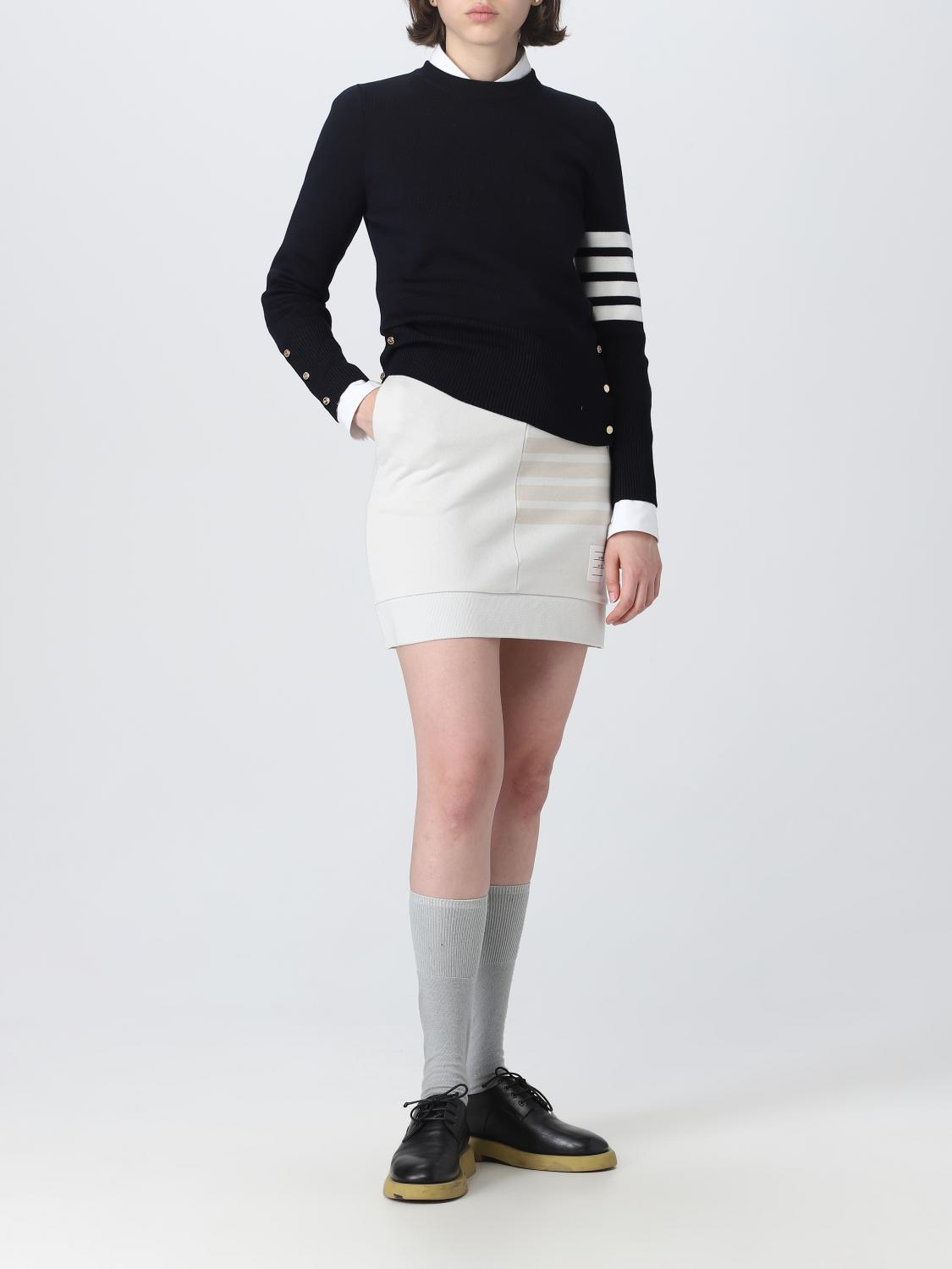 THOM BROWNE MAGLIA: Maglia Milano Thom Browne in lana, Blue - Img 2