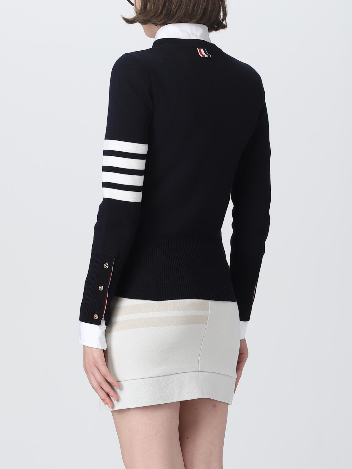 THOM BROWNE MAGLIA: Maglia Milano Thom Browne in lana, Blue - Img 3