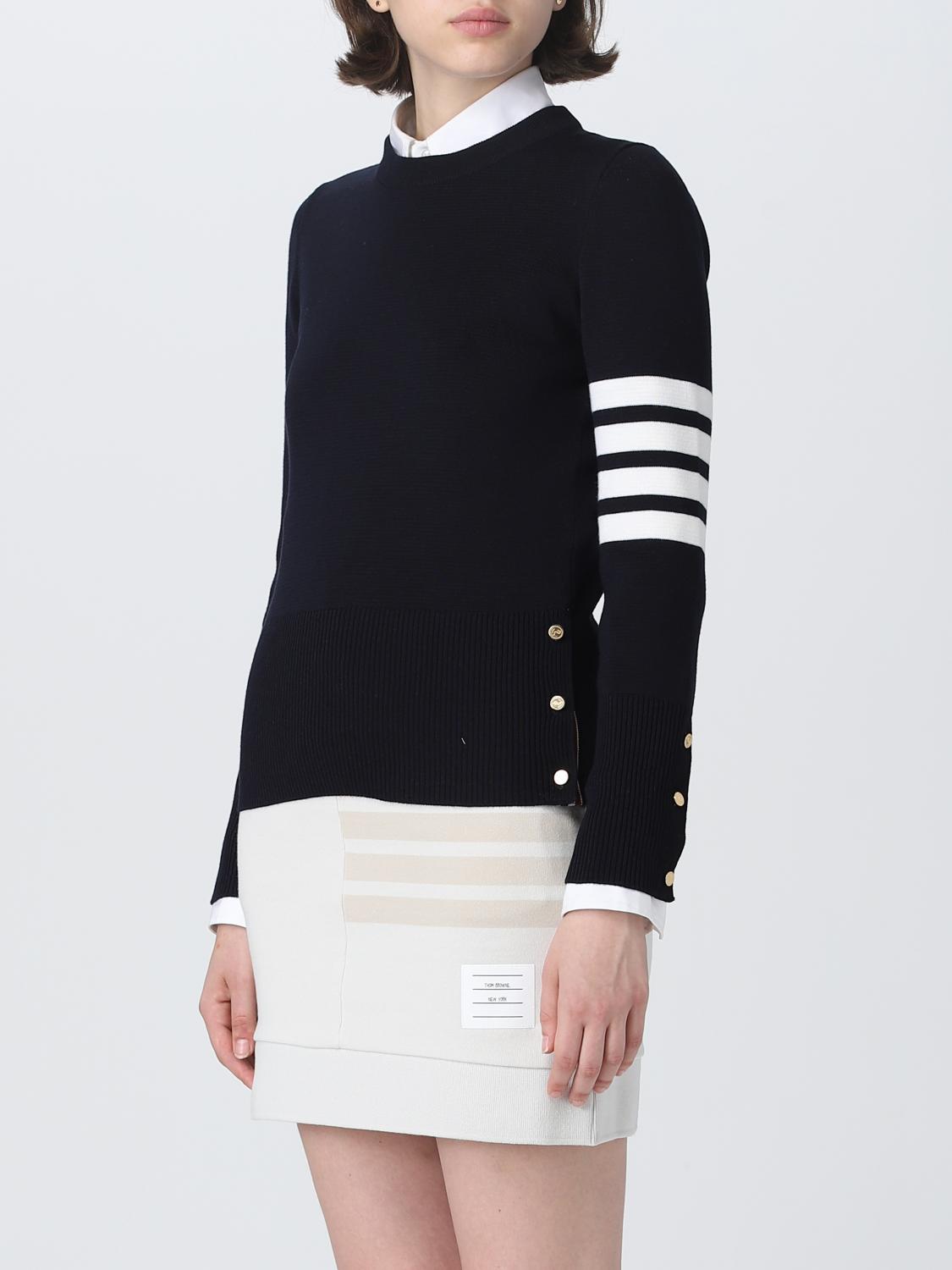 THOM BROWNE MAGLIA: Maglia Milano Thom Browne in lana, Blue - Img 4