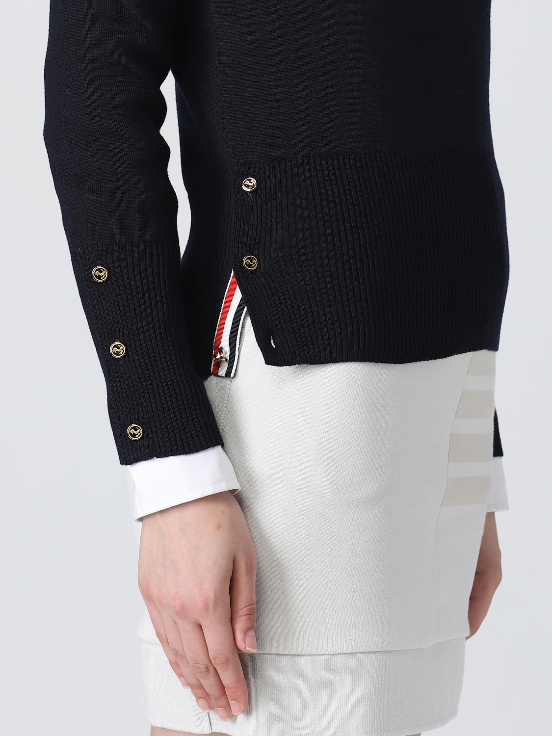 THOM BROWNE MAGLIA: Maglia Milano Thom Browne in lana, Blue - Img 5