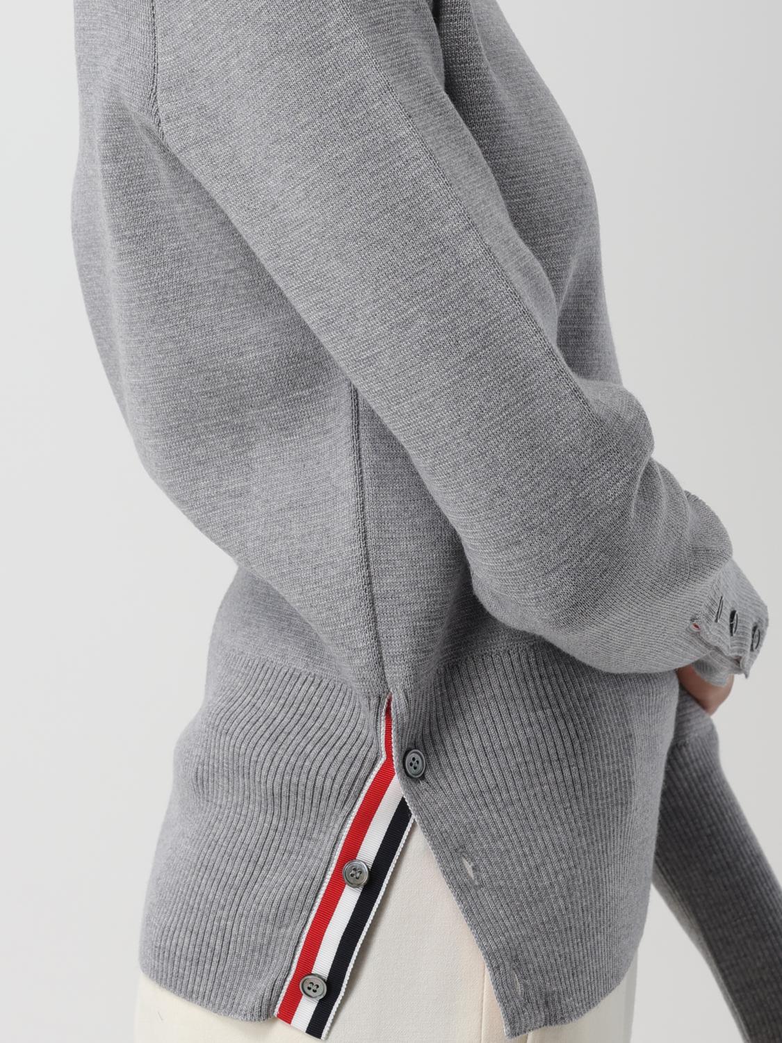 THOM BROWNE MAGLIA: Maglia Milano Thom Browne in lana, Grigio - Img 4