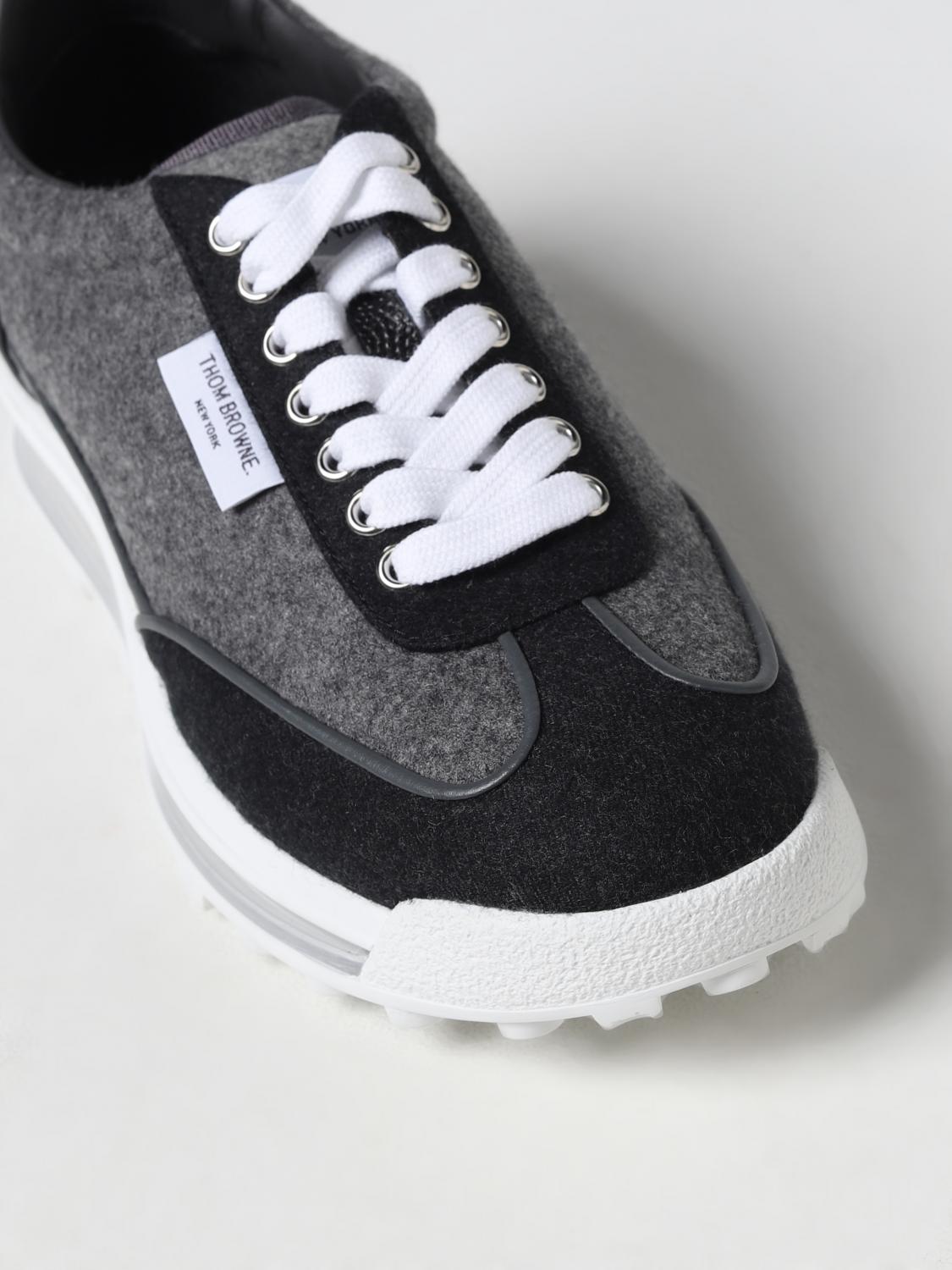 スニーカー Thom Browne Tech Runner Sneaker THOM BROWNE - Tech Runner Seersucker Low Top Sneakers Thom