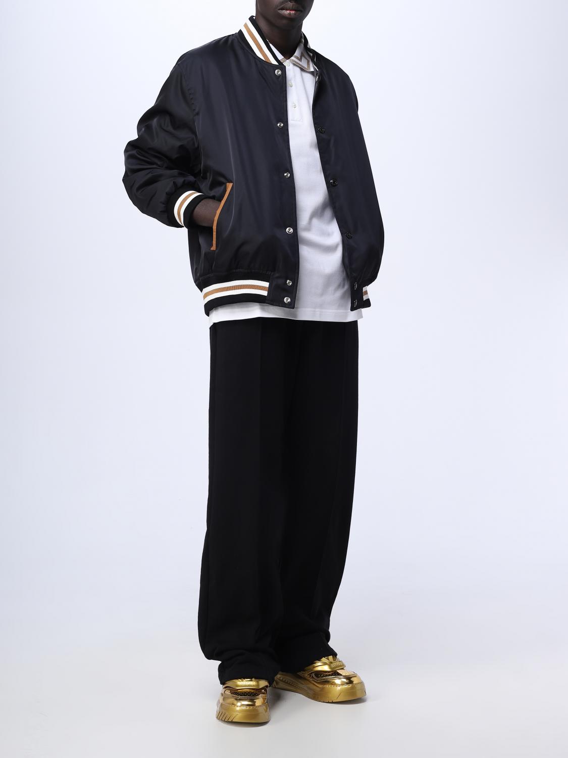 Versace nylon jacket with embroidery - Black | 10105811A07677
