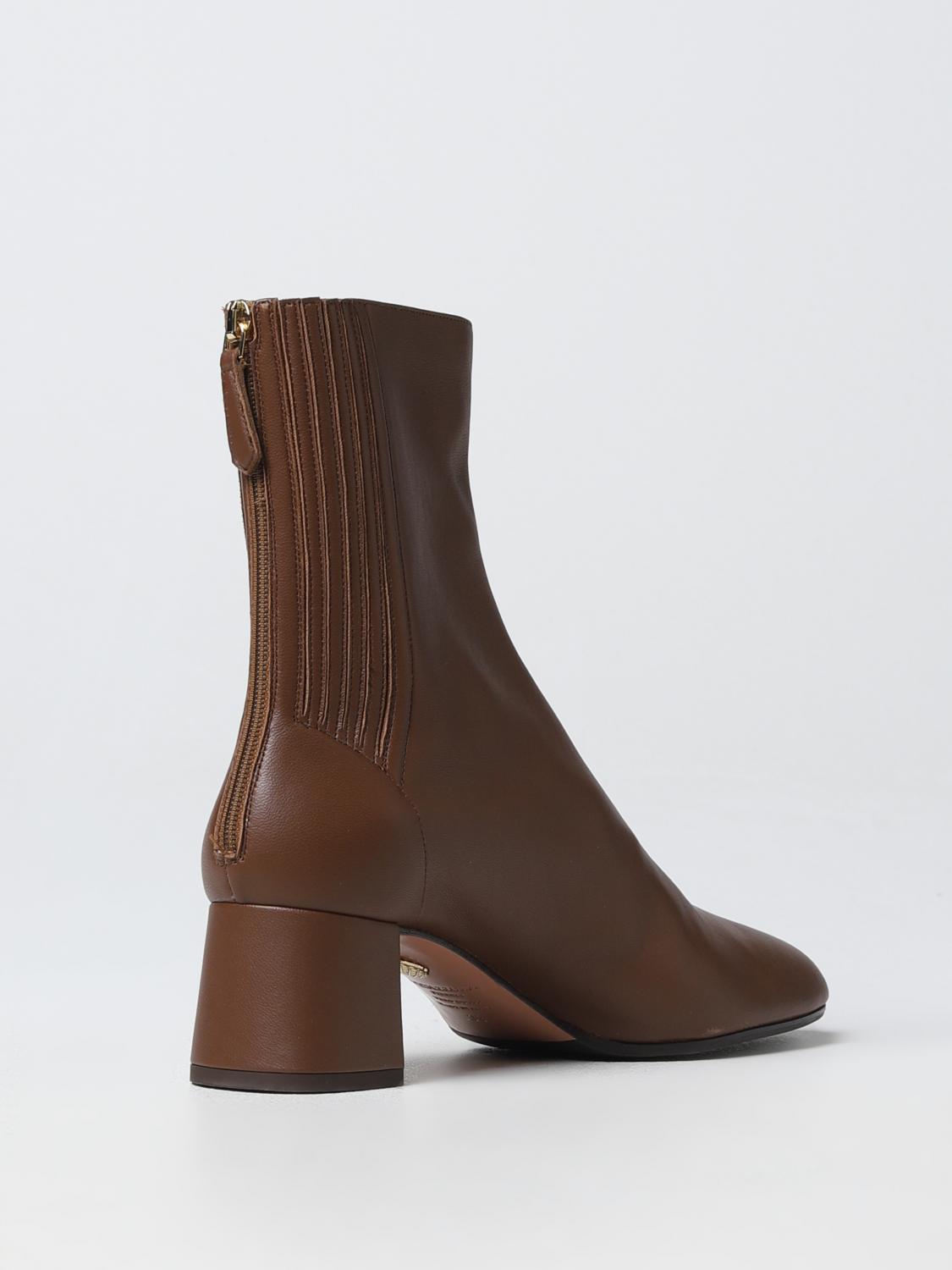 AQUAZZURA STIVALI: Stivaletto Saint Honoré Aquazzura in nappa, Marrone - Img 3