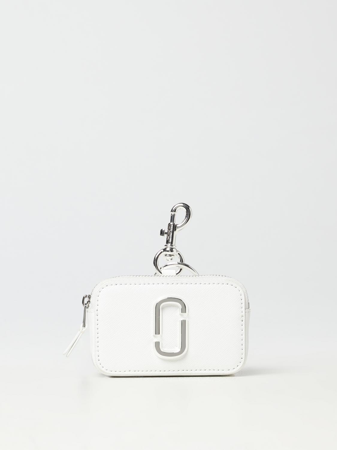 MARC JACOBS PORTAFOGLIO: Portamonete Marc Jacobs in pelle spalmata, Bianco - Img 1