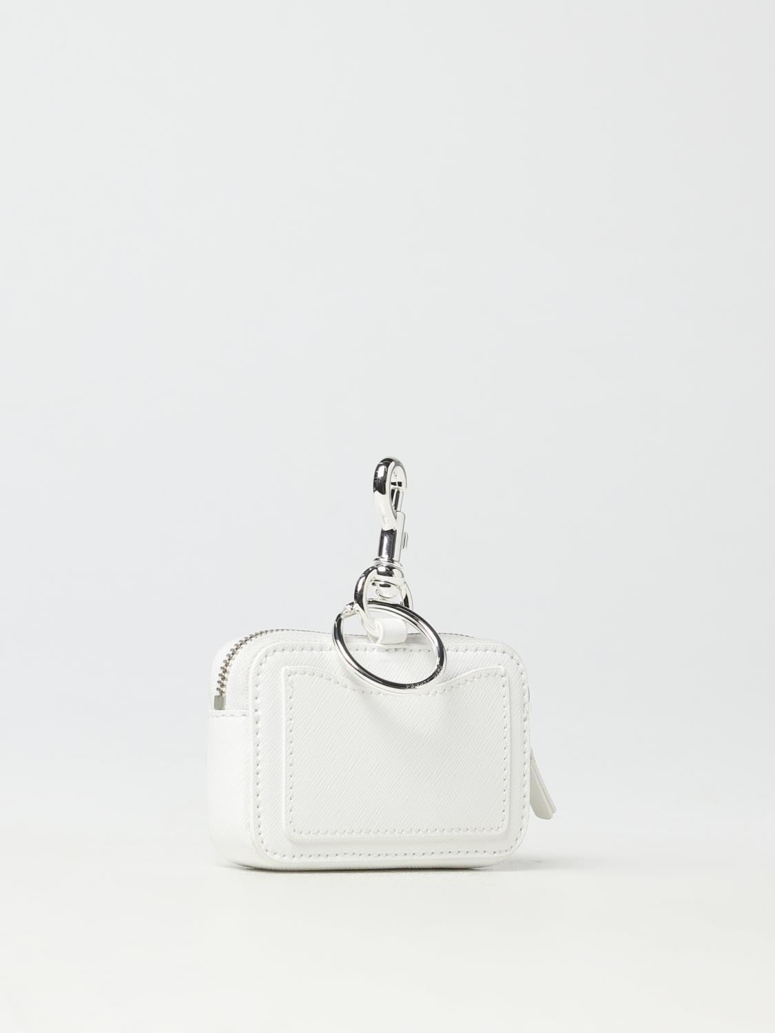 MARC JACOBS PORTAFOGLIO: Portamonete Marc Jacobs in pelle spalmata, Bianco - Img 2