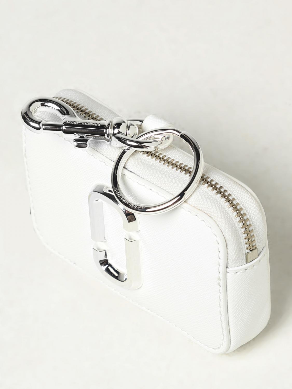 MARC JACOBS PORTAFOGLIO: Portamonete Marc Jacobs in pelle spalmata, Bianco - Img 3