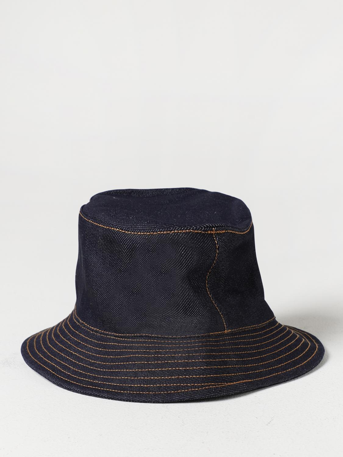 A.P.C. CAPPELLO: Cappello Thais A.P.C. in denim con logo, Indaco - Img 2