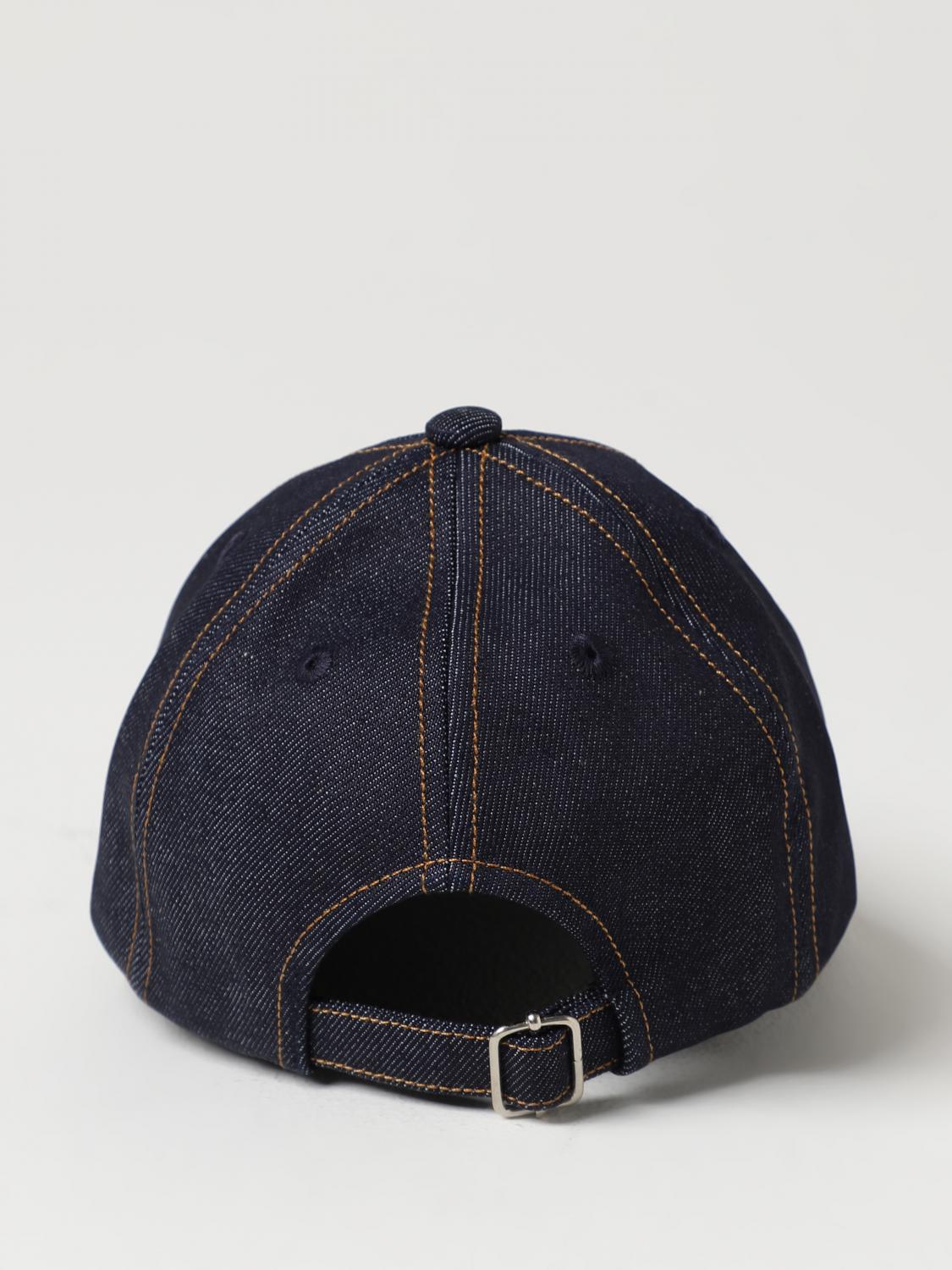 A.P.C. CAPPELLO: Cappello A.P.C. in denim di cotone, Indaco - Img 3