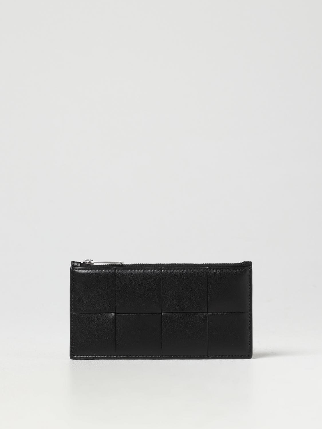 BOTTEGA VENETA PORTAFOGLIO: Portacarte di credito Bottega Veneta in pelle, Nero - Img 1