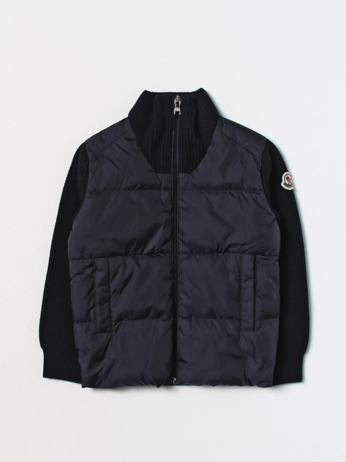 MONCLER ジャケット: セーター ボーイ Moncler, ブルー - Img 1