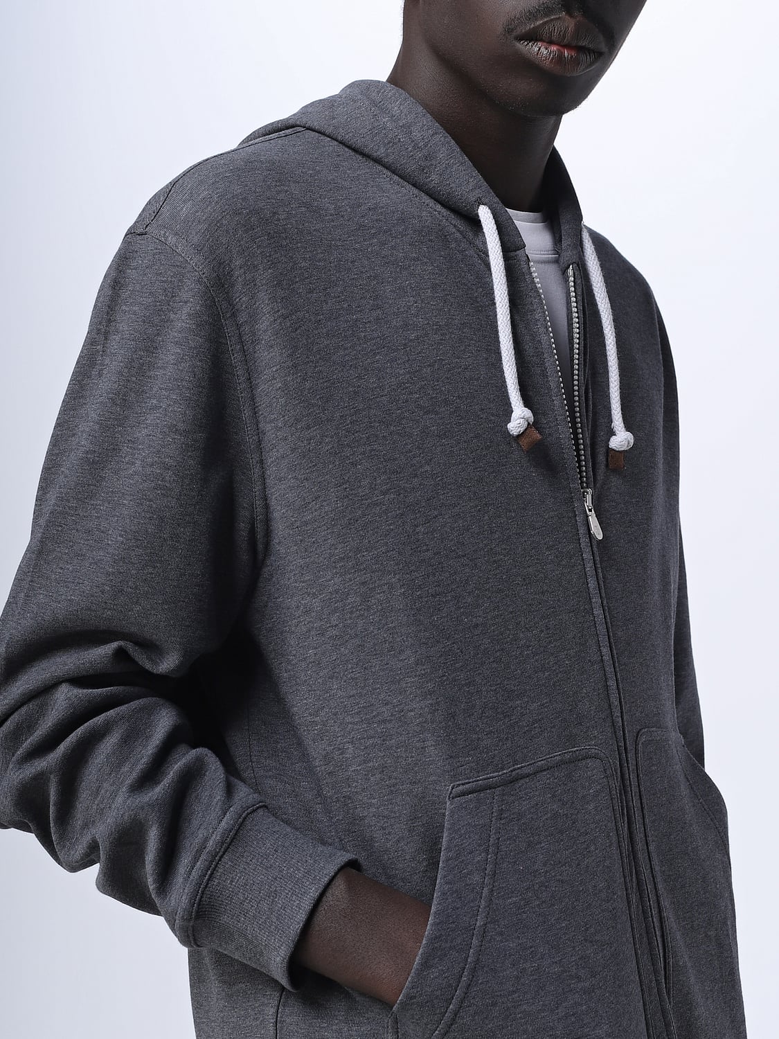 BRUNELLO CUCINELLI SWEATSHIRT: Pullover herren Brunello Cucinelli, Grau - Img 5