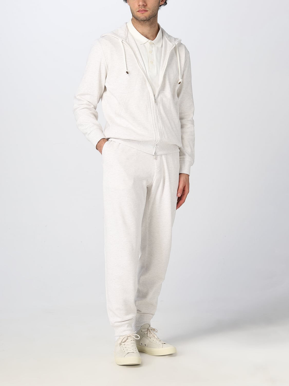 BRUNELLO CUCINELLI SWEATSHIRT: Pullover herren Brunello Cucinelli, Beige - Img 2