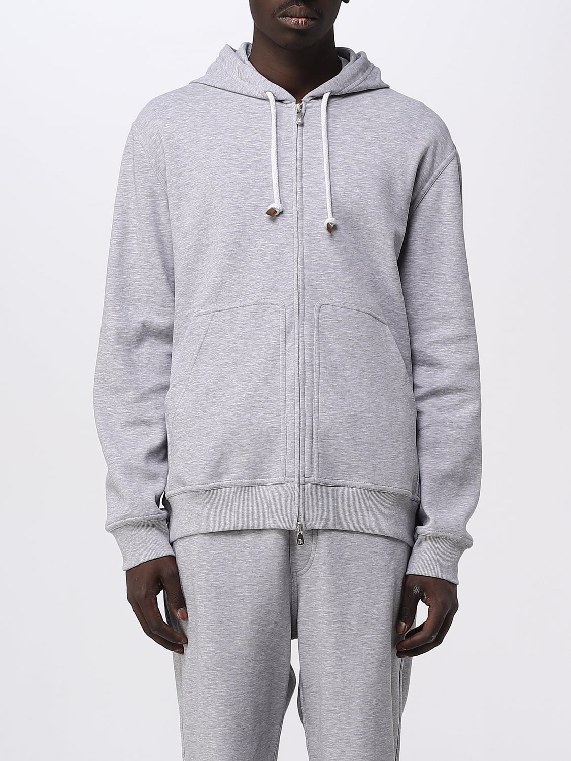 BRUNELLO CUCINELLI SWEATSHIRT: Pullover herren Brunello Cucinelli, Charcoal - Img 1