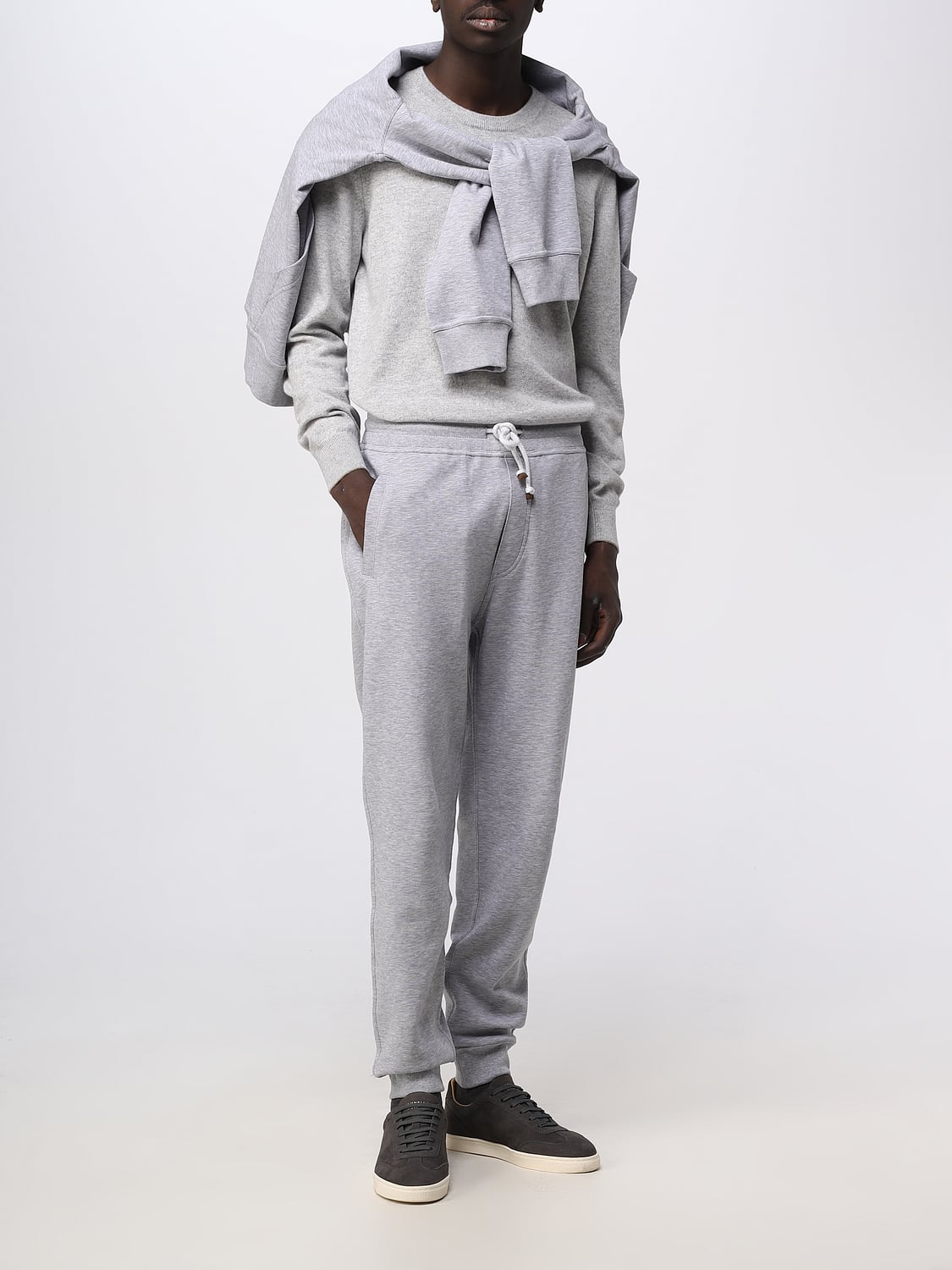 BRUNELLO CUCINELLI SWEATSHIRT: Pullover herren Brunello Cucinelli, Charcoal - Img 2